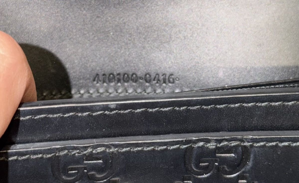Gucci Gucci Signature Guccissima Black Wallet Size ONE SIZE - 5 Thumbnail
