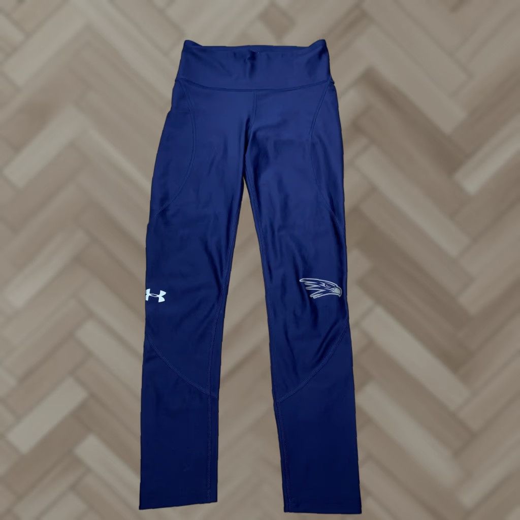 Under Armour Under Armour Heat Gear Womens Legging S Cropped Black Logo Activewear Gym Size 28" / US 6 / IT 42 - 1 Thumbnail
