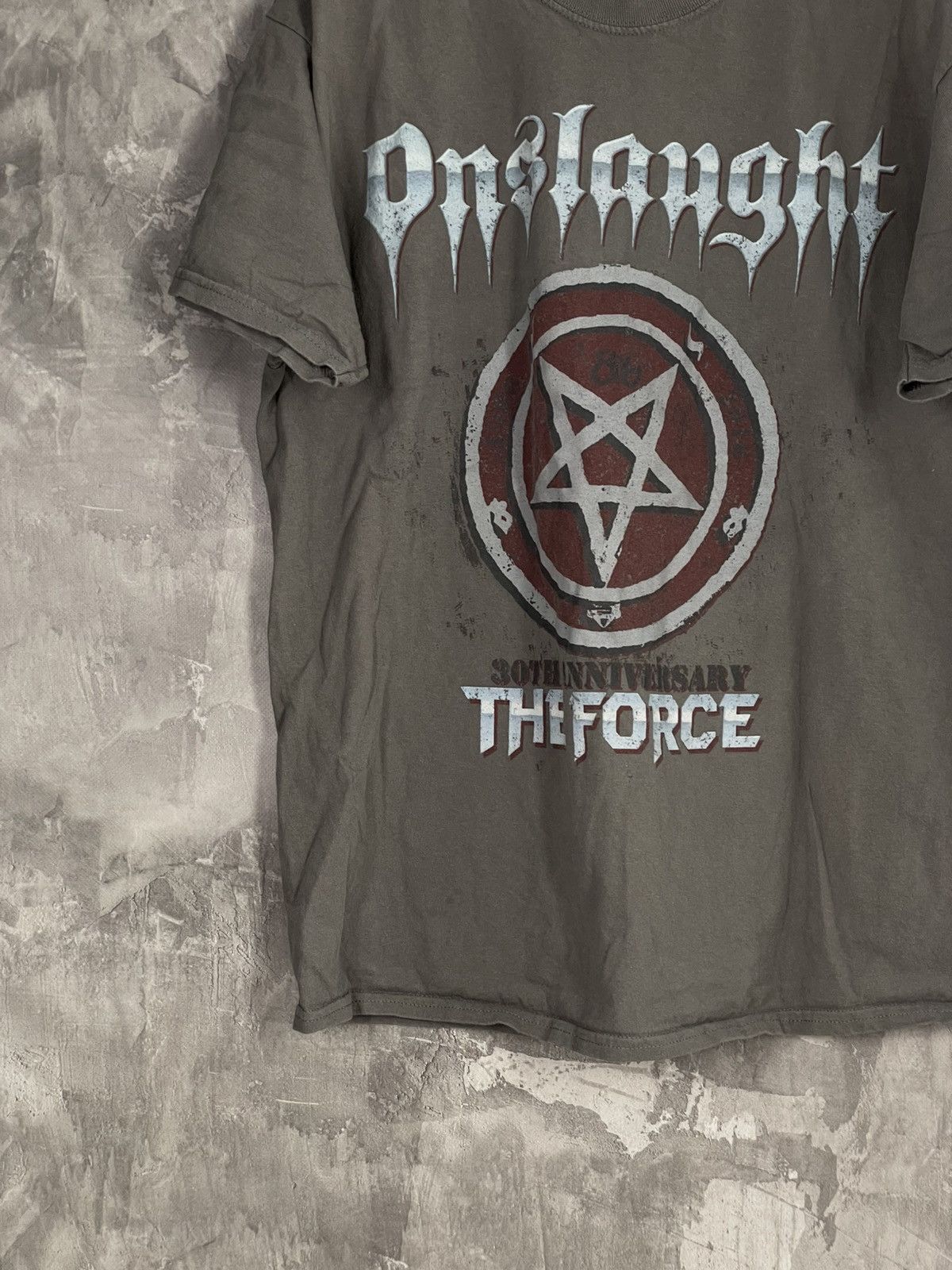 Band Tees × Vintage Vintage hardcore psychedelic rock band Onslaught Tee Size US L / EU 52-54 / 3 - 5 Thumbnail
