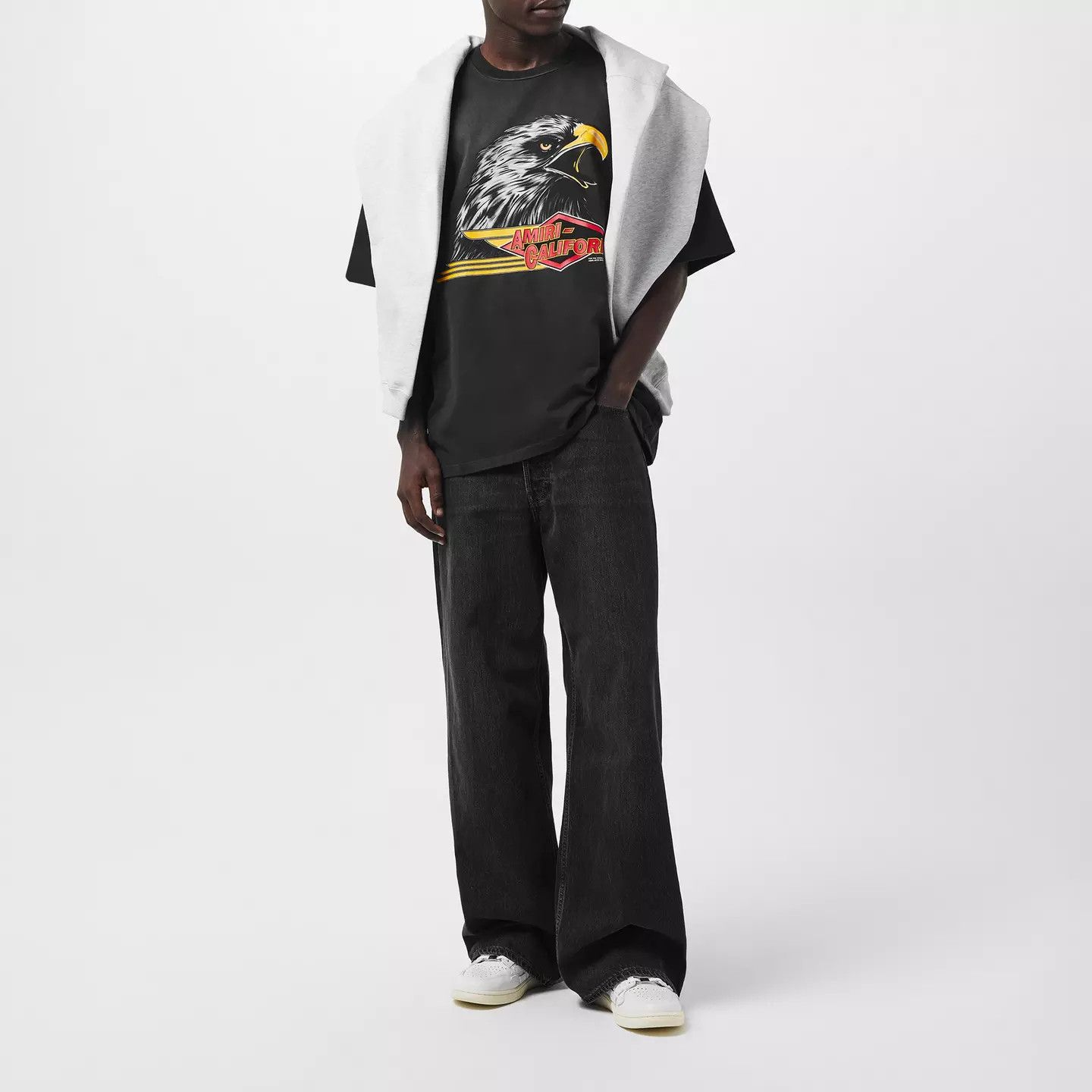 Amiri o1g2r1mq0426 Oversized T-Shirt in Black Size US L / EU 52-54 / 3 - 6 Thumbnail