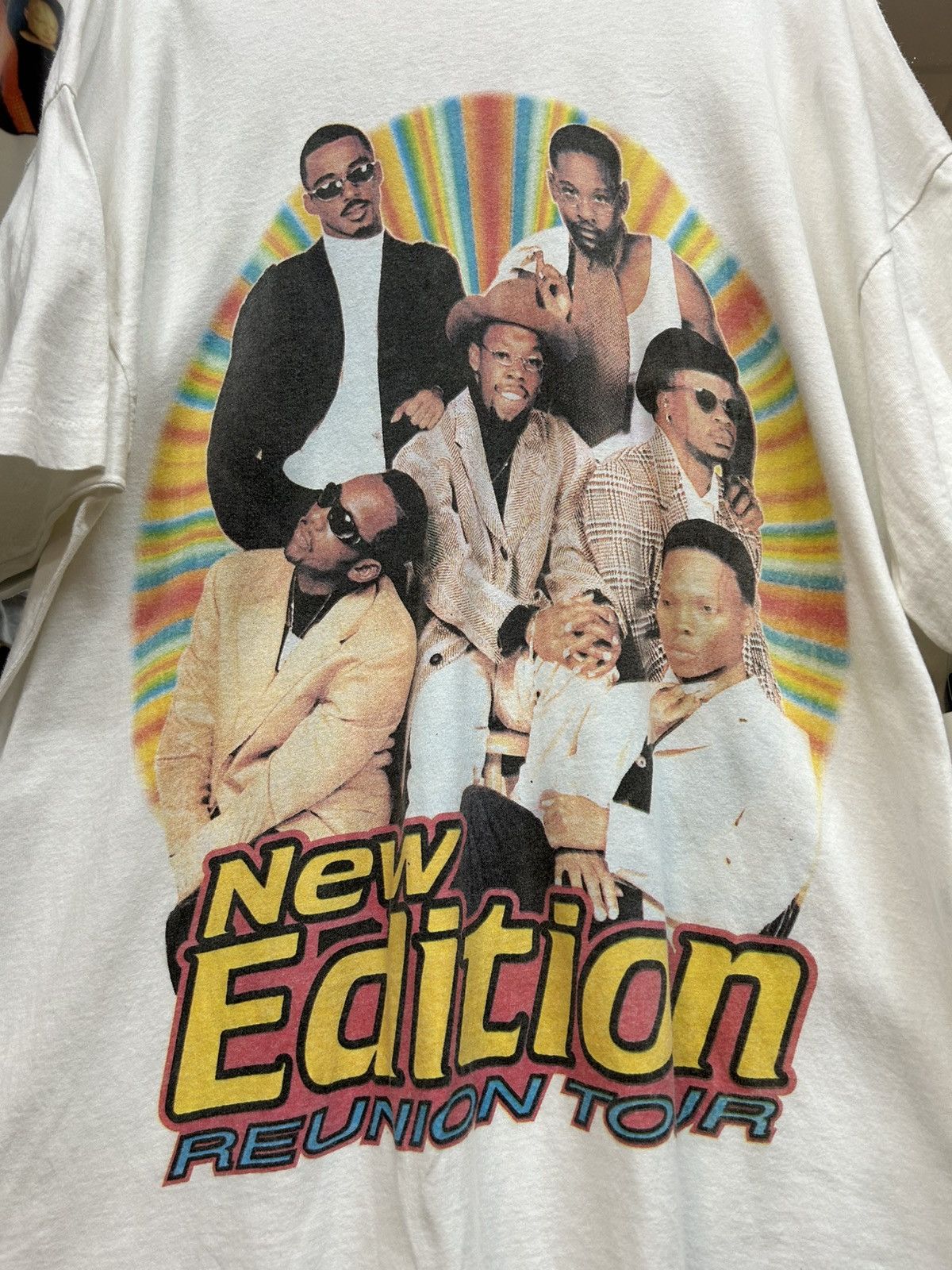 Band Tees New Edition Vintage T Shirt 90’ Size US XL / EU 56 / 4 - 2 Thumbnail