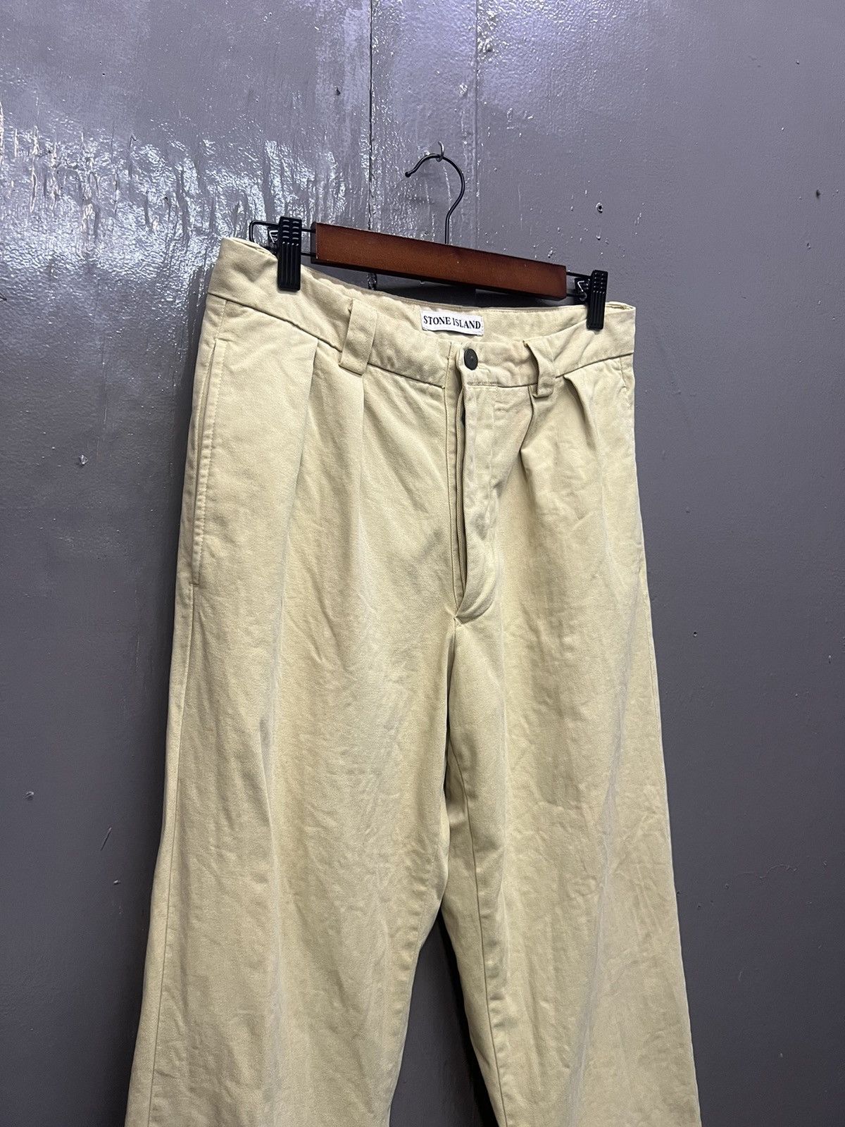 Stone Island Vintage Stone Island Khakis Pants Size 31" Size US 31 - 3 Thumbnail
