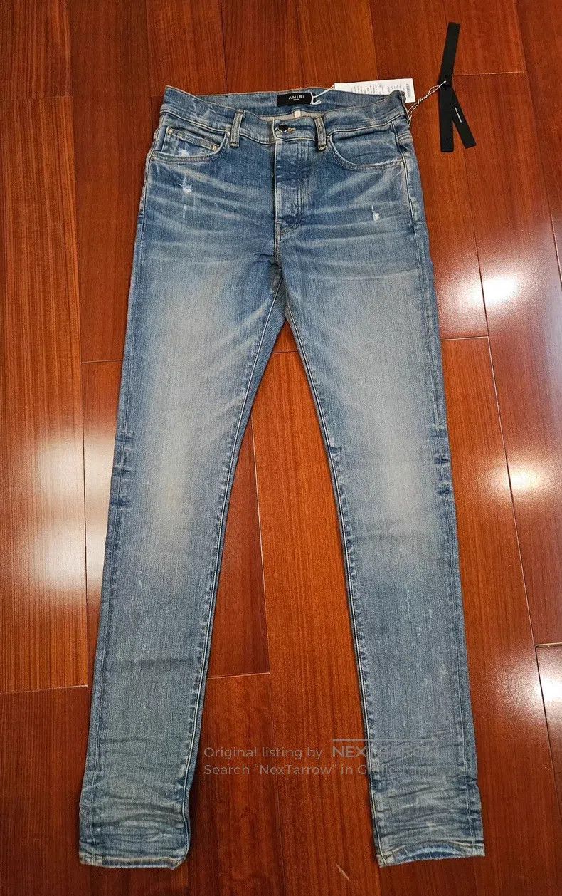 Amiri Amiri Size 32 New basic retro blue cattle Size US 32 / EU 48 - 1 Thumbnail
