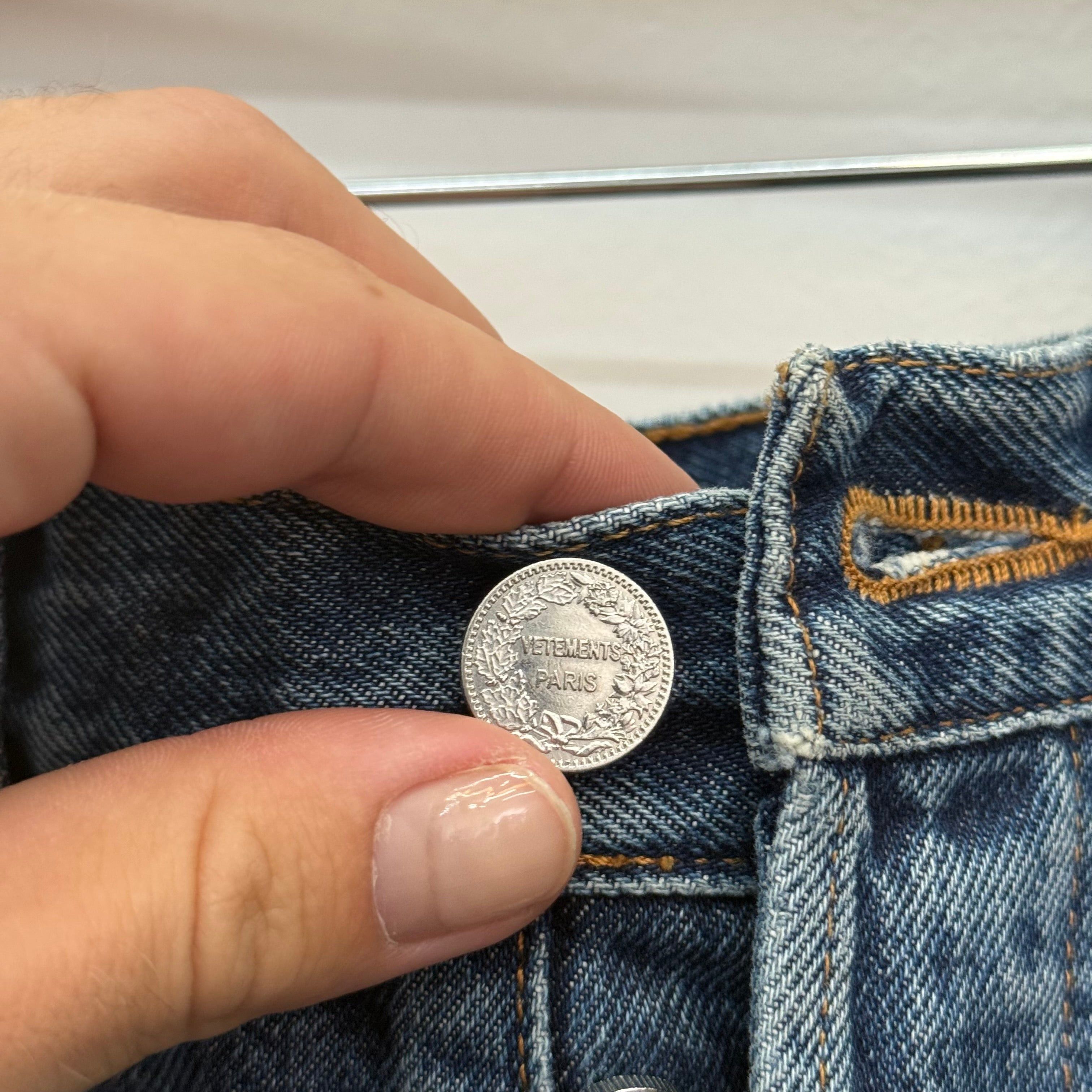 Vetements Vetements Flame Straight Leg Denim - Size 30 Size US 30 / EU 46 - 4 Thumbnail