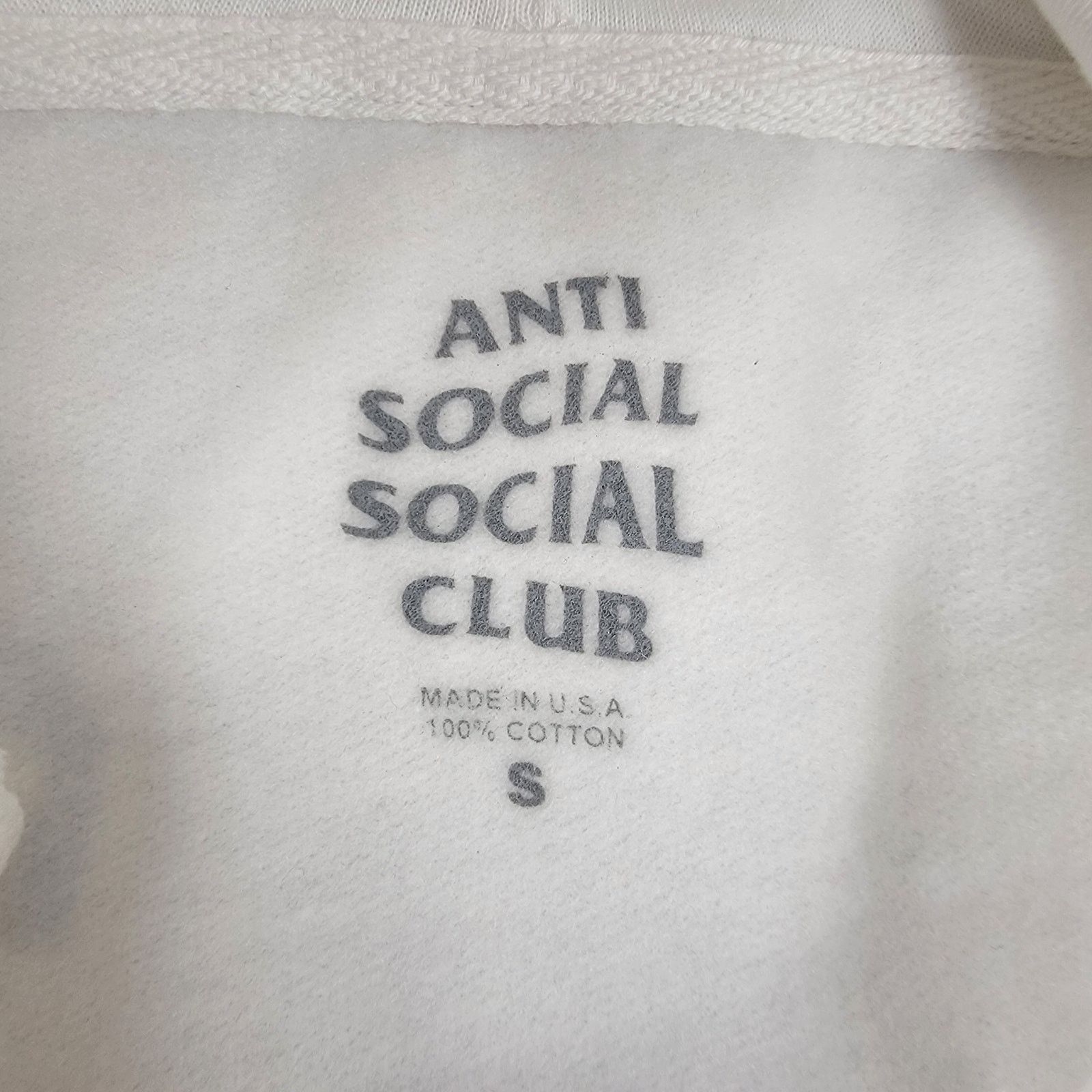 Anti Social Social Club Anti Social Social Club Mens Type-R Hoodie White Size S 591 Size US S / EU 44-46 / 1 - 3 Thumbnail