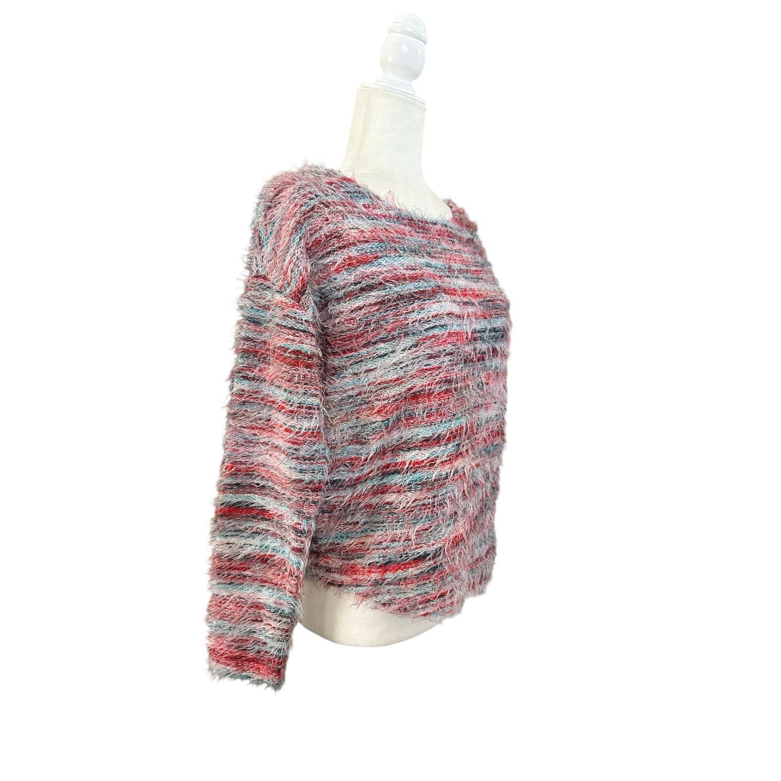 Anthropologie Anthropologie Women’s Multi-Color Eyelash Plush Knit Sweater Size S / US 4 / IT 40 - 4 Thumbnail