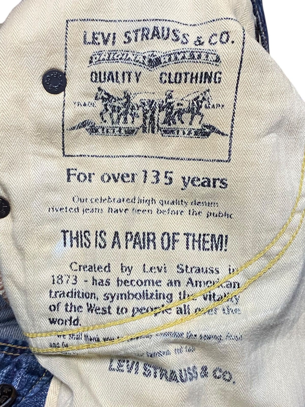 Levi's Vintage Clothing Vintage Levis 502 Faded Wash Distressed Loose Jeans Size US 31 - 12 Thumbnail
