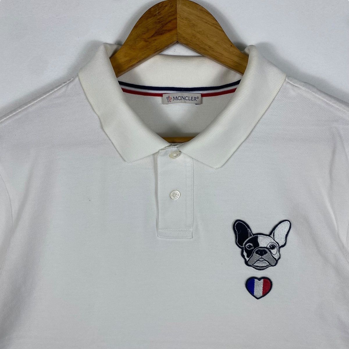 Moncler MONCLER Embroidey Logo Polo Shirt Extra Large Size Size US XL / EU 56 / 4 - 2 Thumbnail