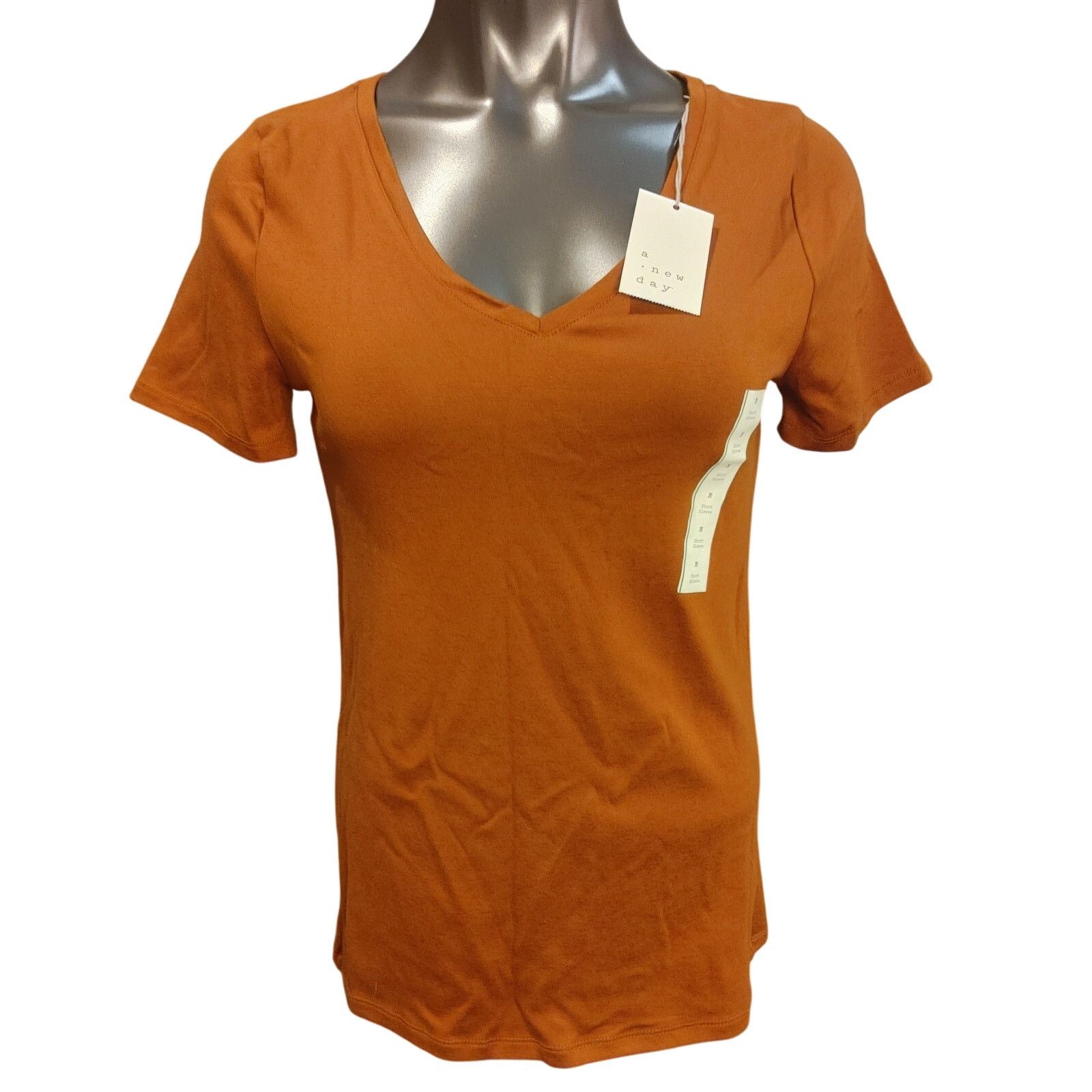 Other A New Day Women's M Burnt Orange Basic Tee Size M / US 6-8 / IT 42-44 - 1 Thumbnail