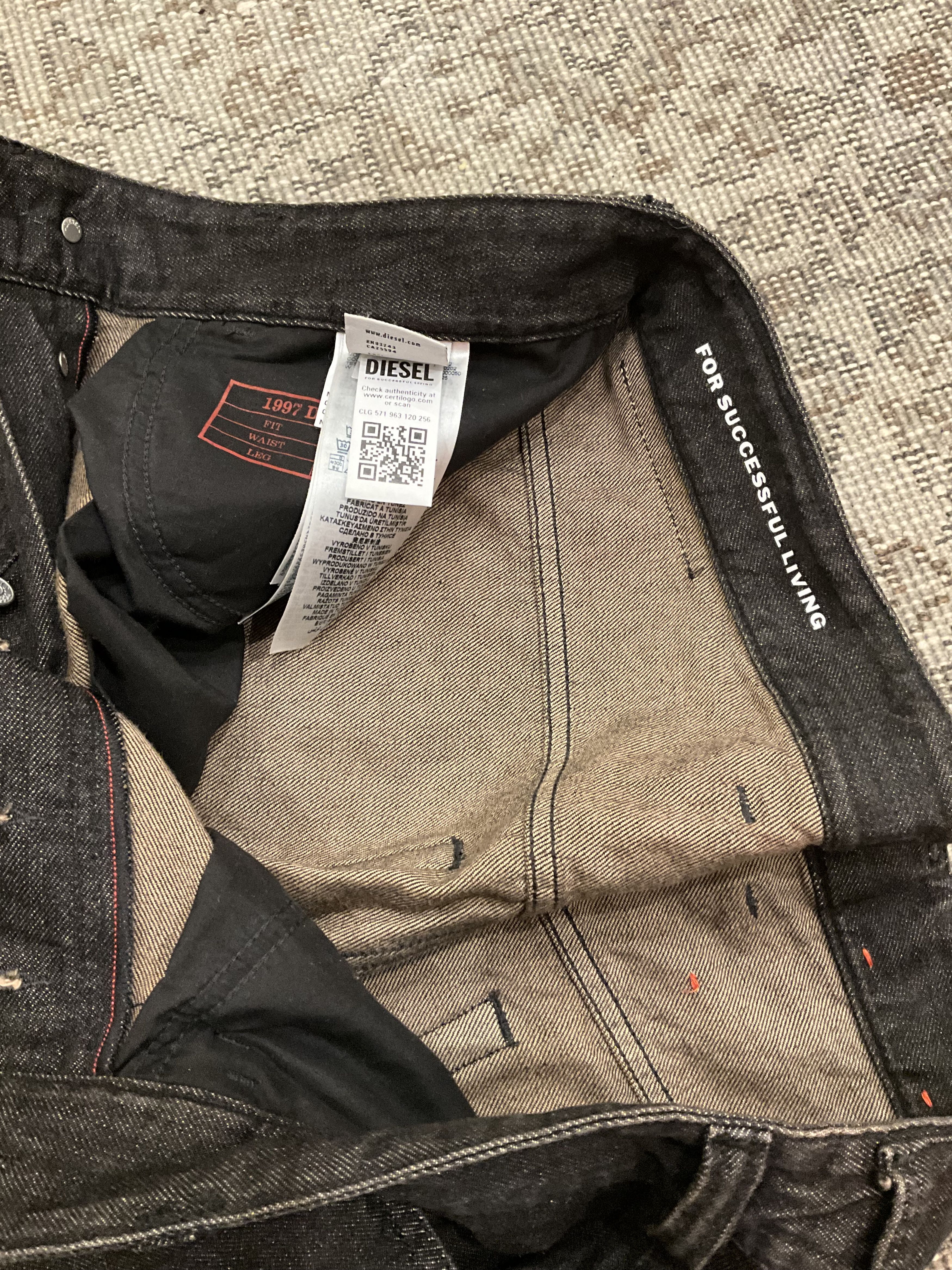 Diesel Diesel 1997 D-ENIM-M Relaxed Wide Leg Jeans Black W32 L32 Size US 32 / EU 48 - 7 Thumbnail