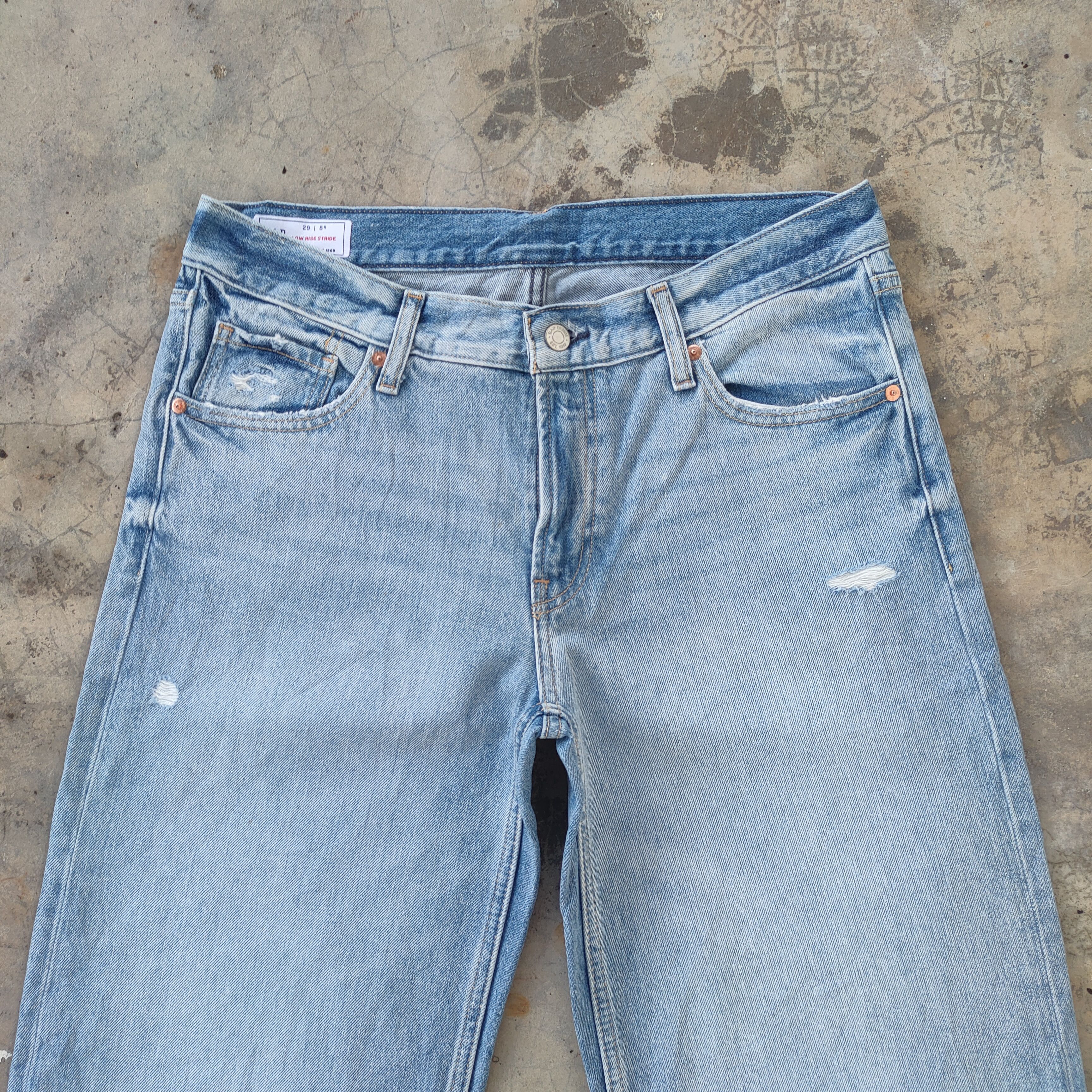 Gap VINTAGE JAPANESE FADED RIPPED DISTRESSED JEANS DENIM PANTS Size US 34 / EU 50 - 4 Thumbnail