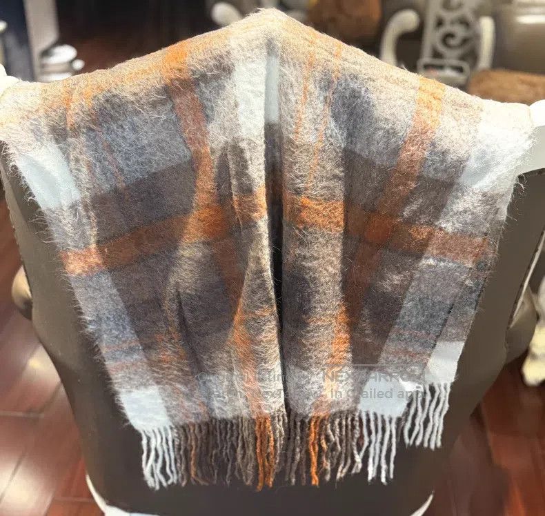 Brunello Cucinelli Brunello Cucinelli Alpaca wool plaid scarf wrap Size ONE SIZE - 3 Thumbnail