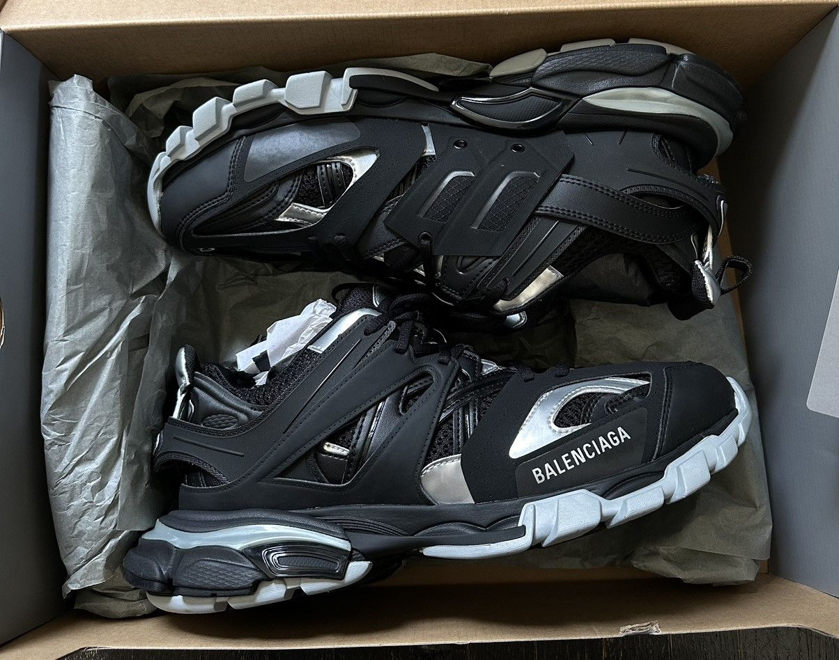 image of Balenciaga Track Runner Shoes in Black, Men's (Size 9)
