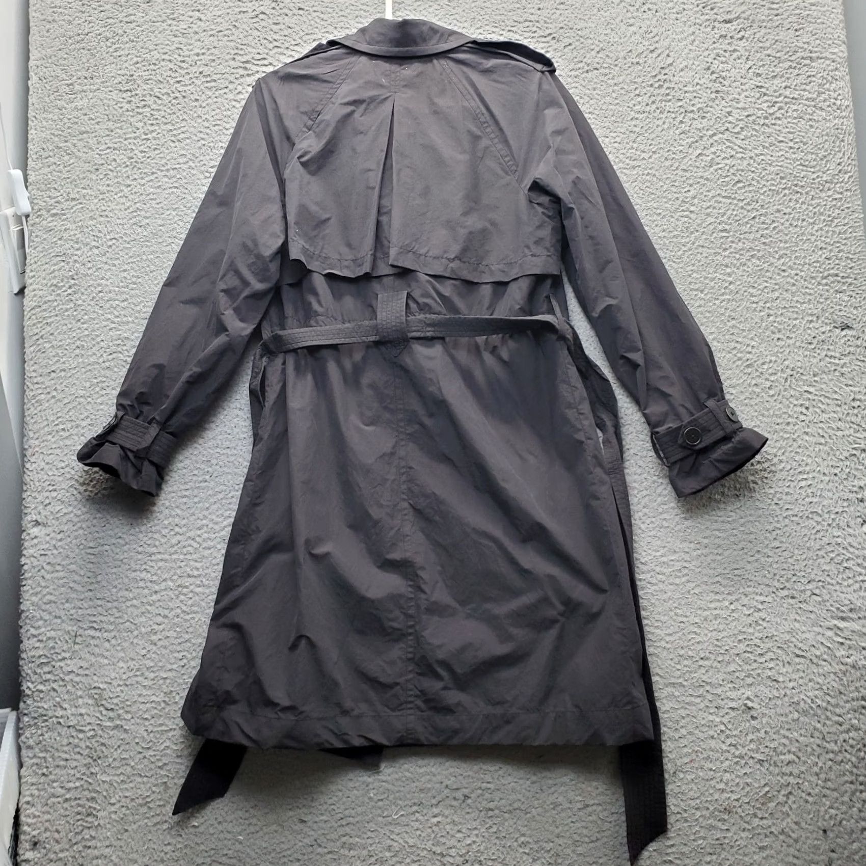 Vince Vince Trench Coat Womens XS Black Lined Double Breasted Collared Belted Waist Coat Size XS / US 0-2 / IT 36-38 - 2 Thumbnail