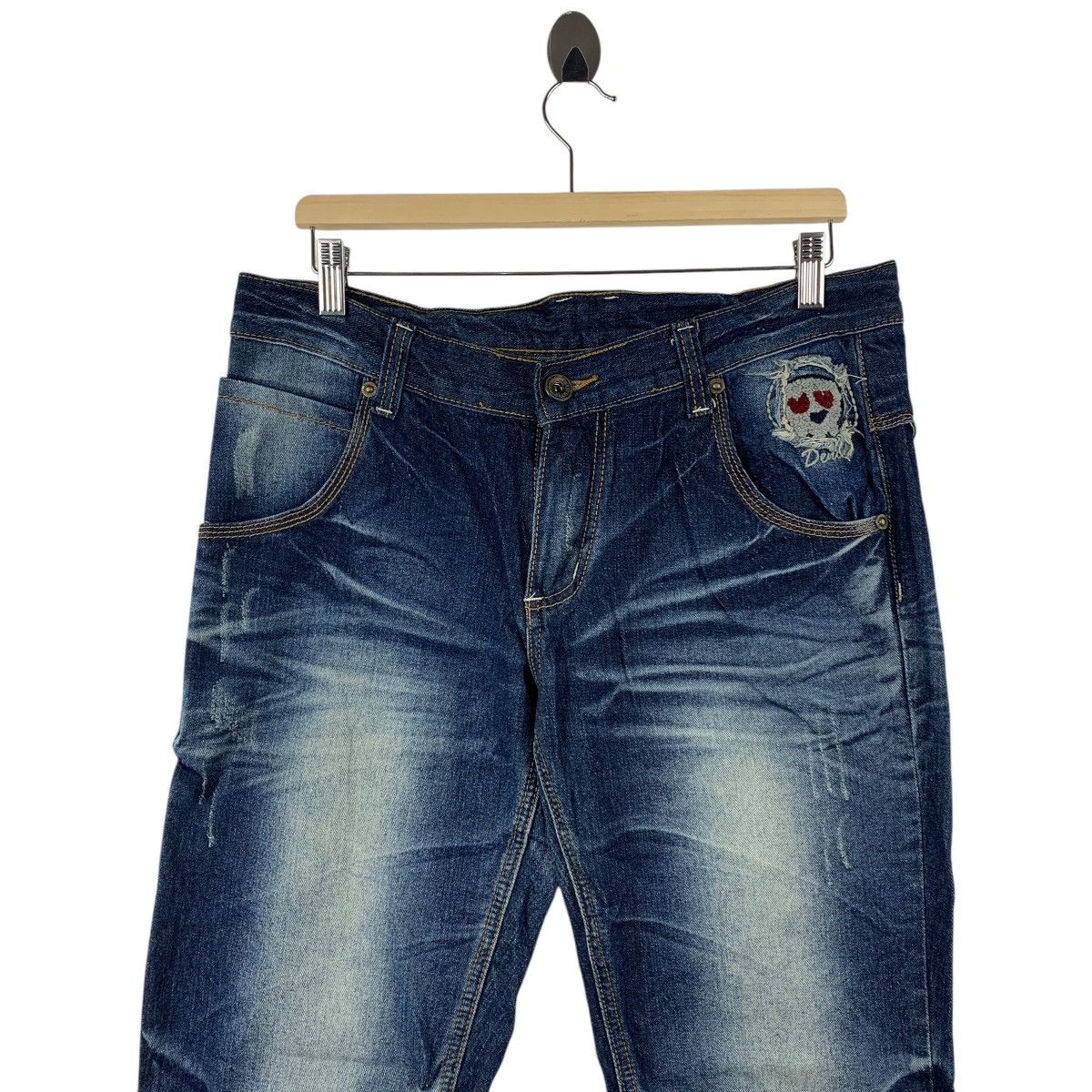 Designer × Japanese Brand JEANS WEAR japanesebrand blue jeans pants Size US 34 / EU 50 - 2 Thumbnail