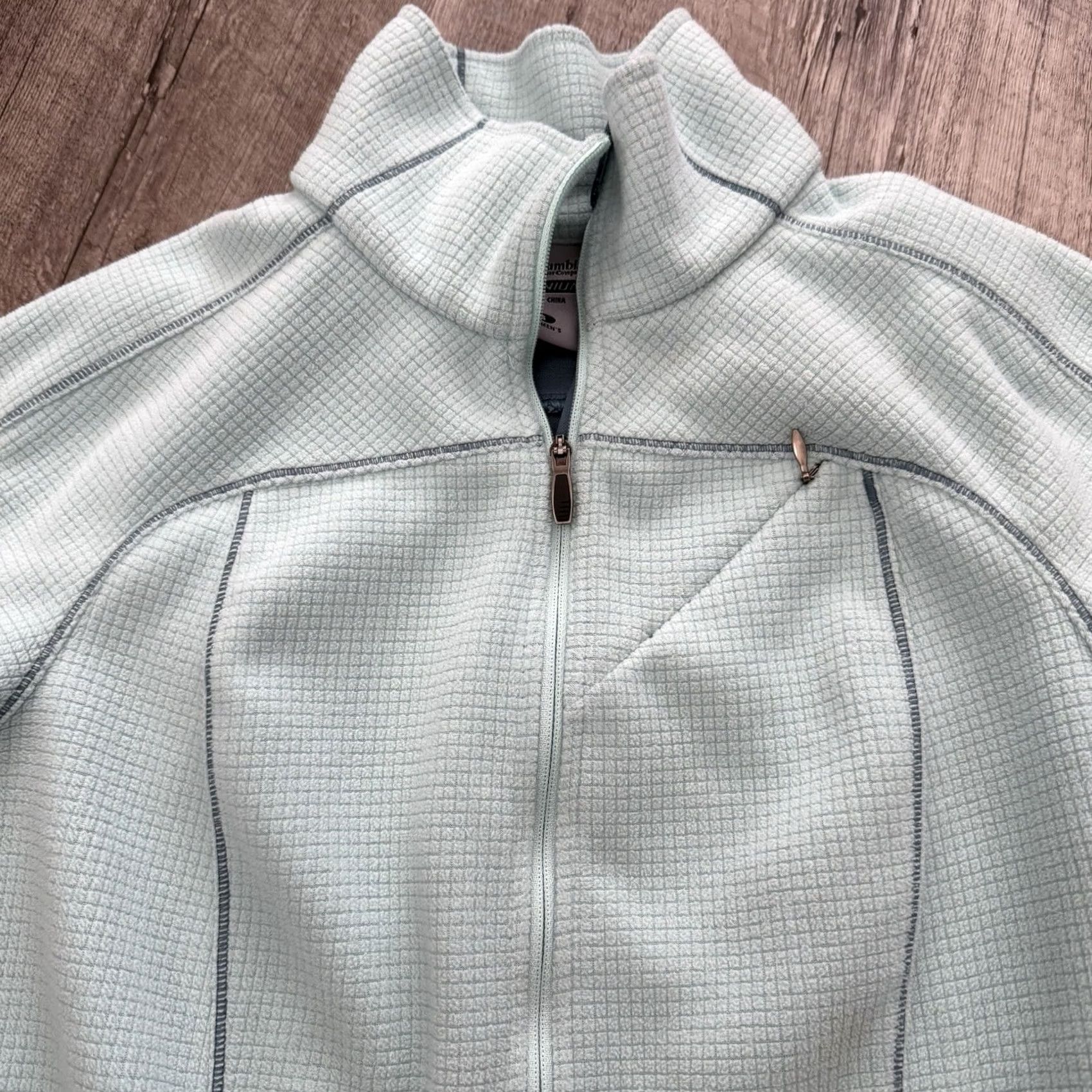 Vintage Columbia Titanium 1/2 Half Zip Fleece Pullover Womens Small Green Athletic Casual Sports Activewear Dress Up/Down Size S / US 4 / IT 40 - 8 Thumbnail