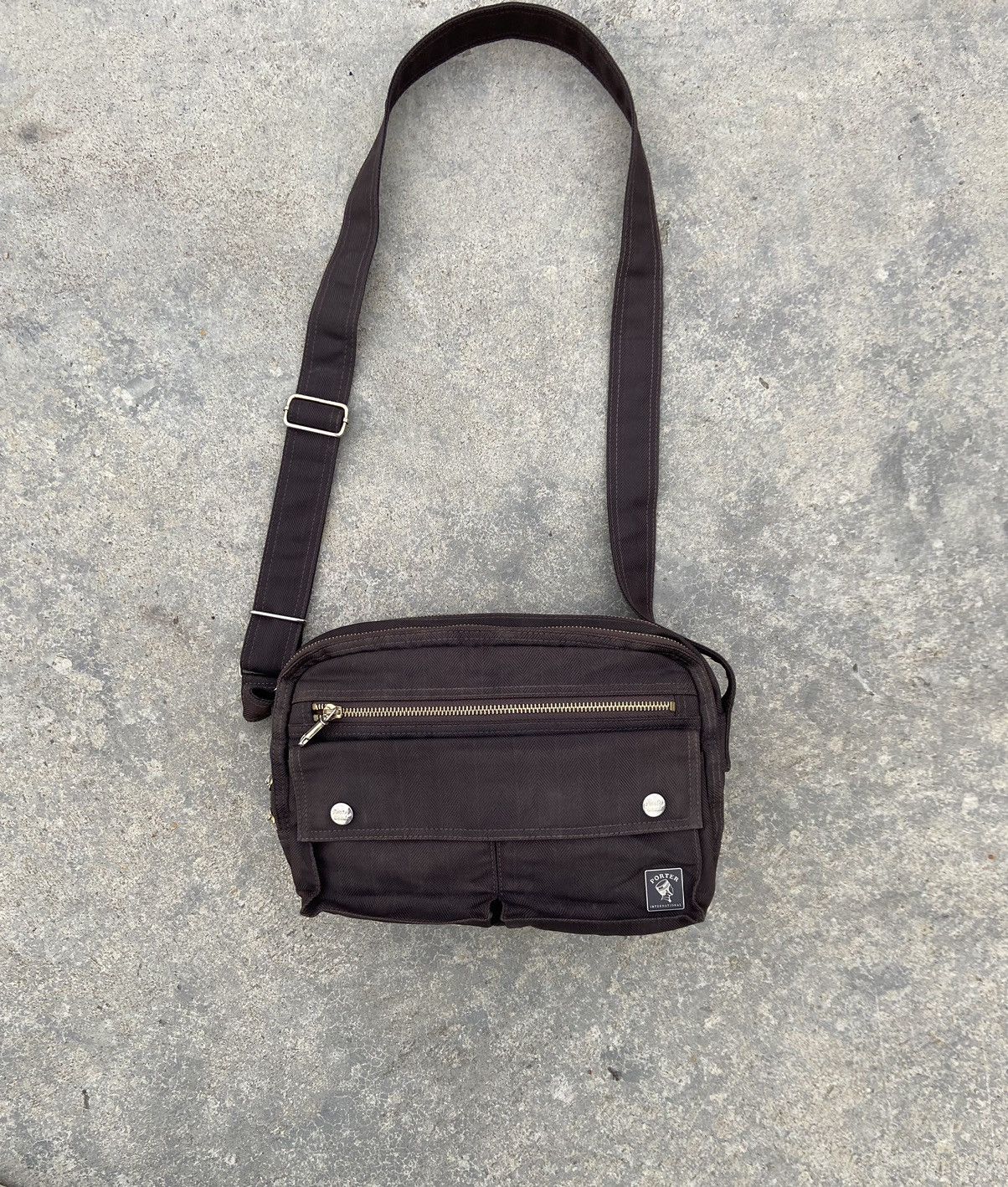 Brown Porter Shoulder Bag Sling Bag, Men's