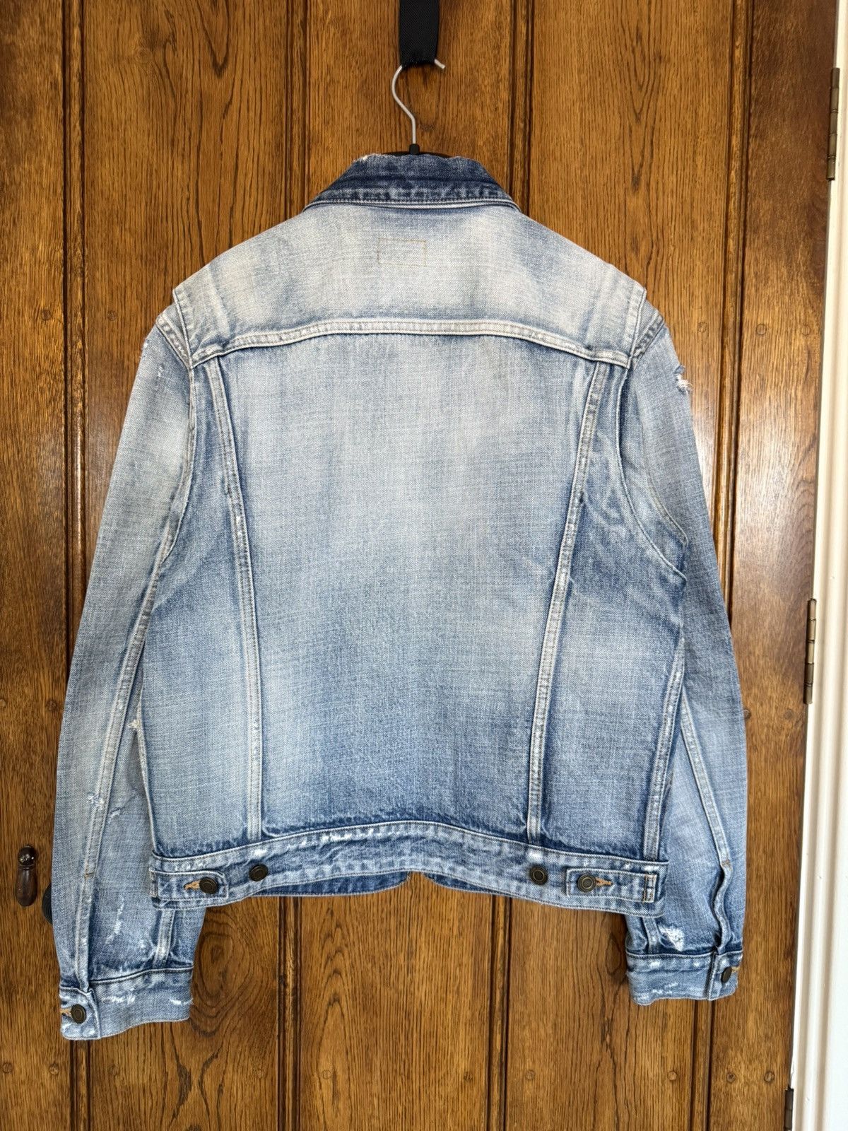 Saint Laurent Paris SS22 Saint Laurent zip distressed denim trucker jacket 50 Size US M / EU 48-50 / 2 - 19 Thumbnail