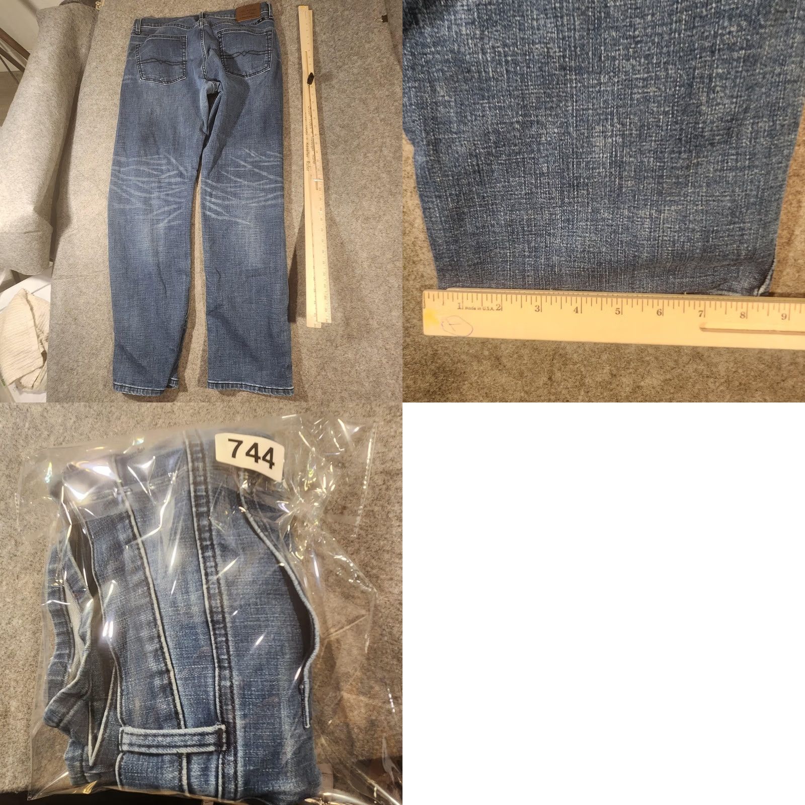 Lucky Brand Lucky Brand 363 Straight Jeans Mens 32 Blue Medium Wash Denim Vintage Straight Size US 32 / EU 48 - 8 Thumbnail