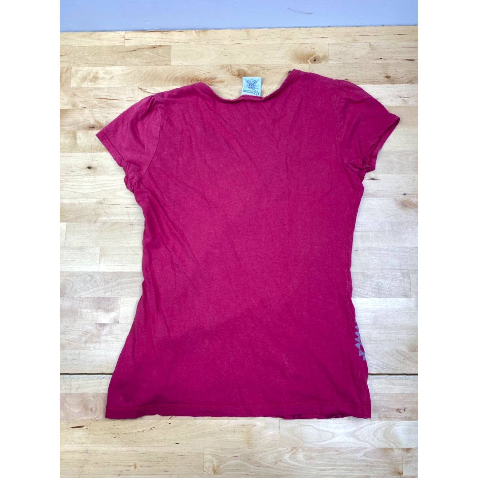 Vintage Ransom Womens T Shirt Small Pink Geometric Southwest Print #6530 Size S / US 4 / IT 40 - 2 Thumbnail