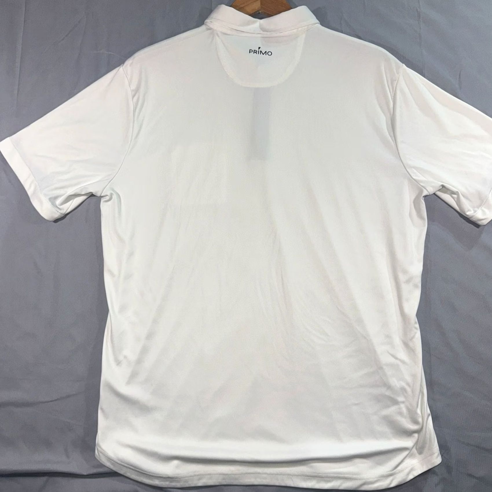 Vintage Primo Golf Polo Shirt White Pocket Polo Short Sleeve XL Mens Golf Shirt Moisture Wicking Classic Fit 30 in Chest 47 in 23.5 in Pit to Pit Size US XL / EU 56 / 4 - 3 Thumbnail