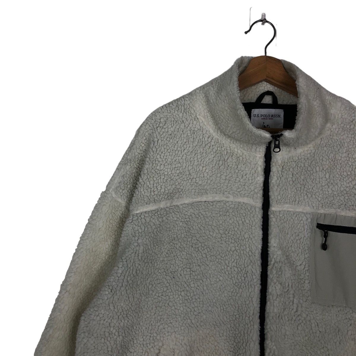 Japanese Brand 🔥90’s Vintage Fleece Dip Pile Sherpa U.S. Polo Assn. Size US L / EU 52-54 / 3 - 6 Thumbnail