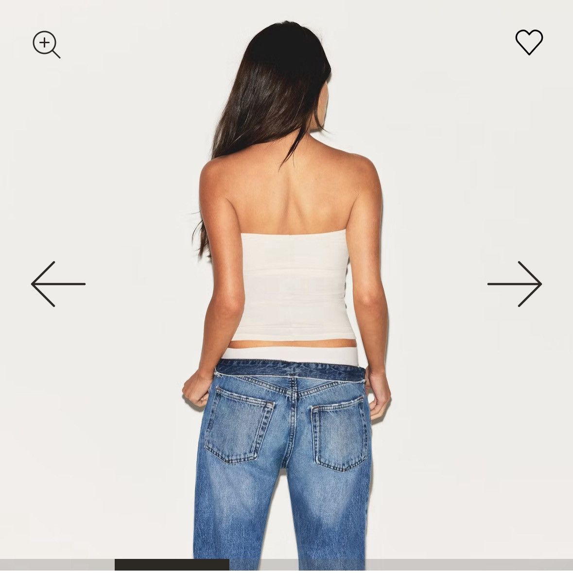 Designer × SKIMS COTTON JERSEY TUBE TOP | MARBLE | SIZE M Size M / US 6-8 / IT 42-44 - 2 Thumbnail
