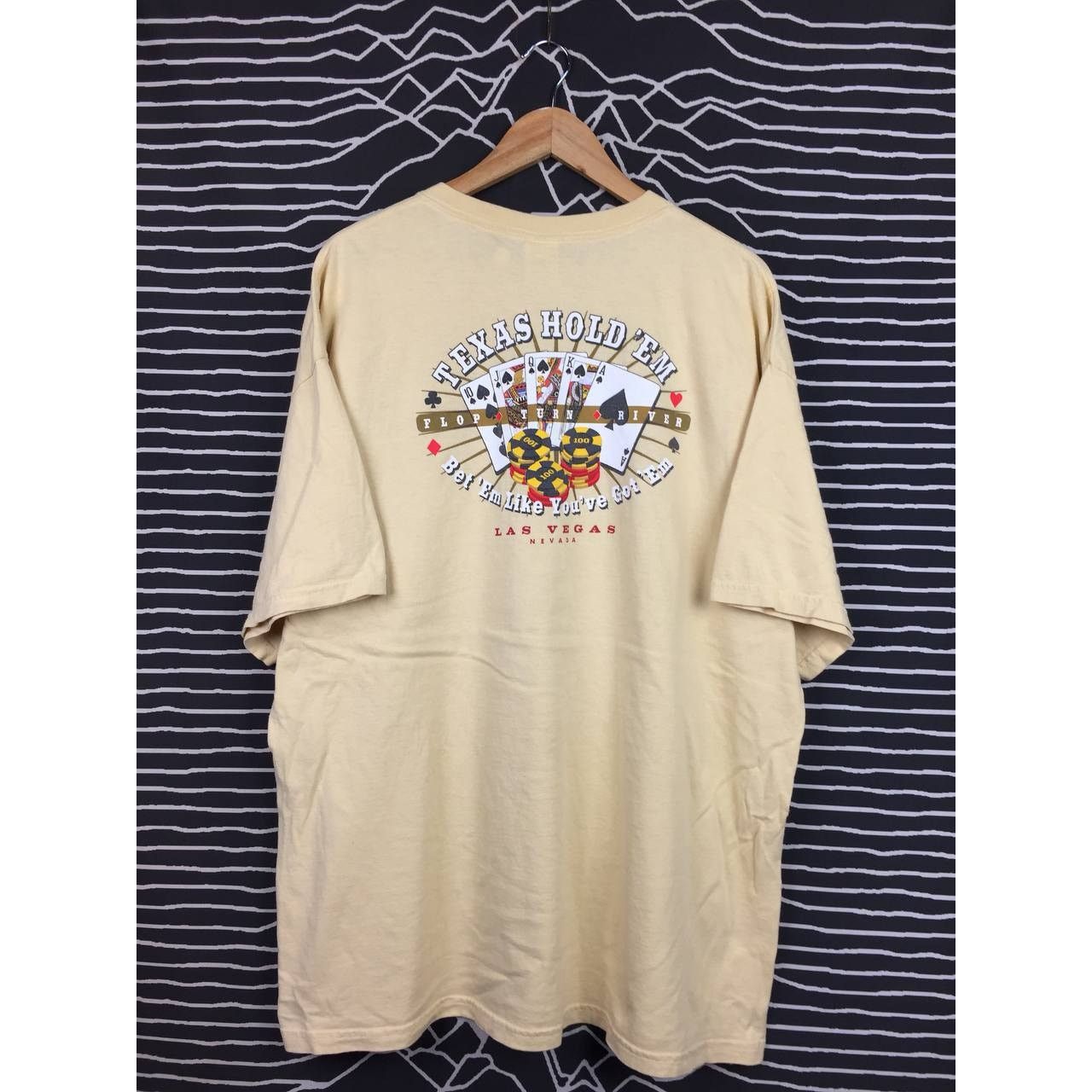Gildan × Vintage Vtg Y2K Texas Hold ‘Em Las Vegas Nevada Card Game Tee Size US XXL / EU 58 / 5 - 1 Thumbnail
