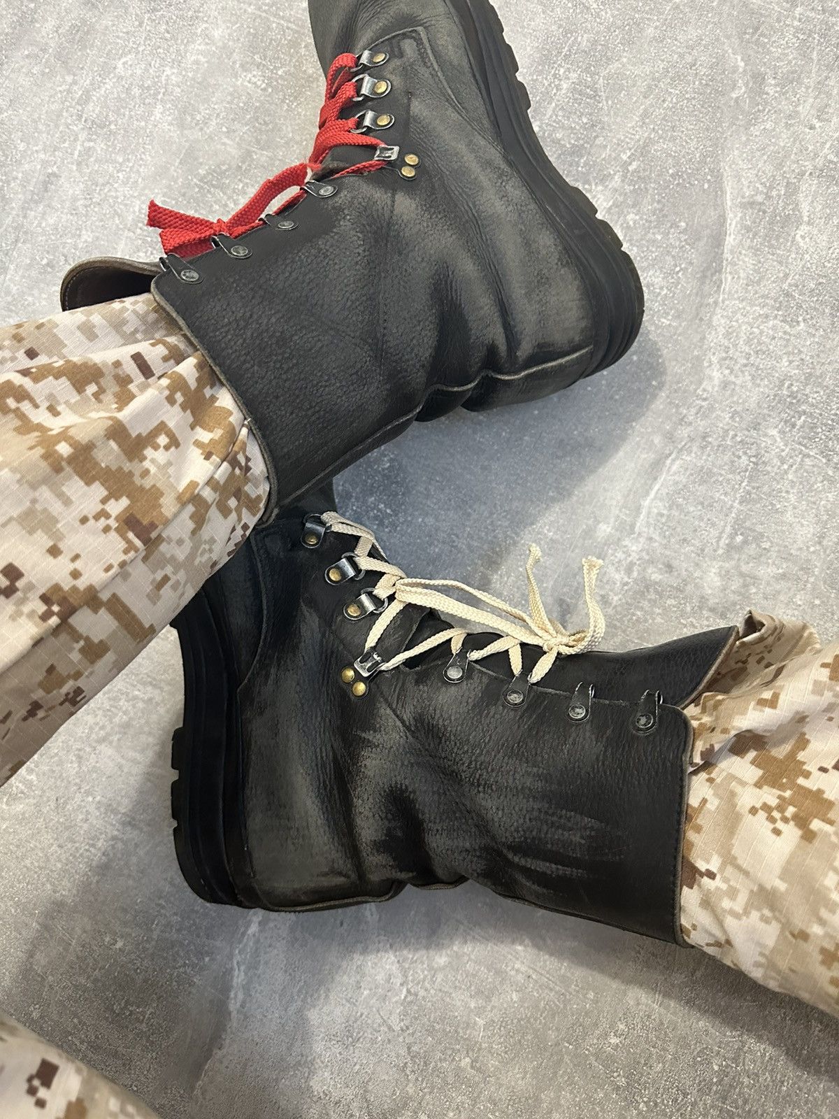 Vintage Vintage Military Black Leather Boots Y2K style Size US 10 / EU 43 - 7 Thumbnail
