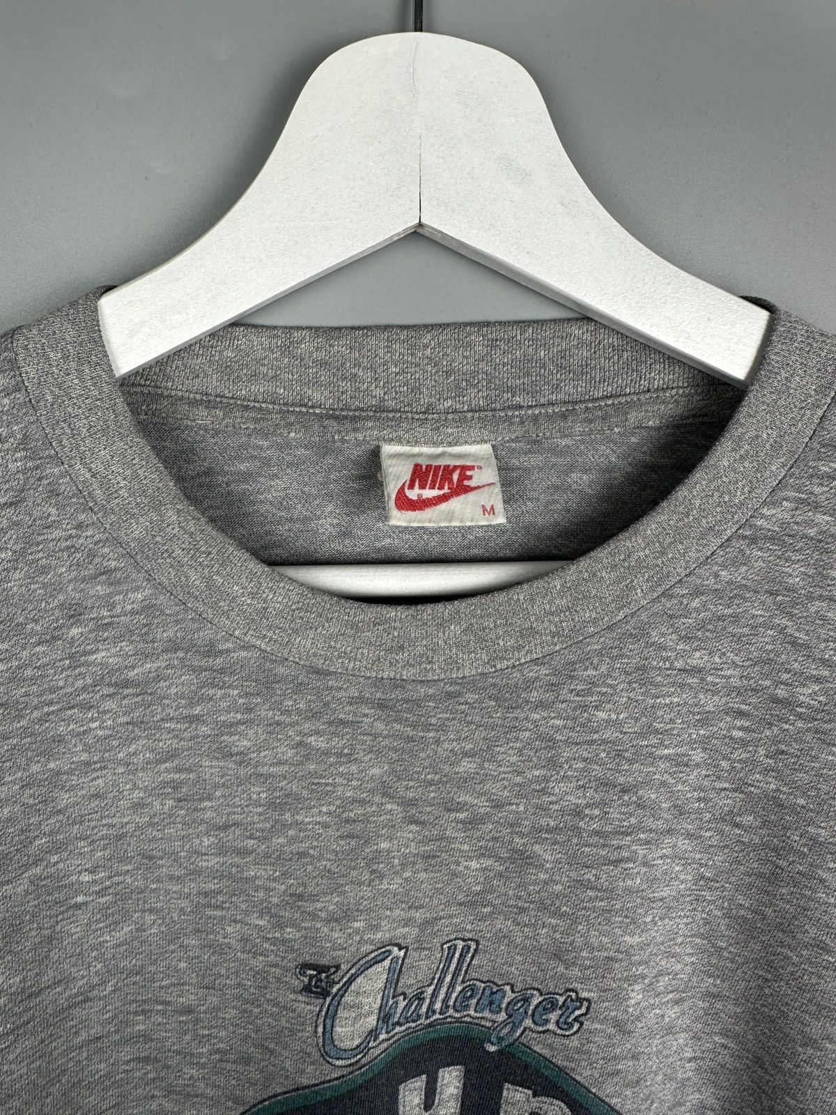 Nike 80s Vintage Nike The Challenger Run Marathon T Shirt Tee 90s Size US M / EU 48-50 / 2 - 4 Thumbnail