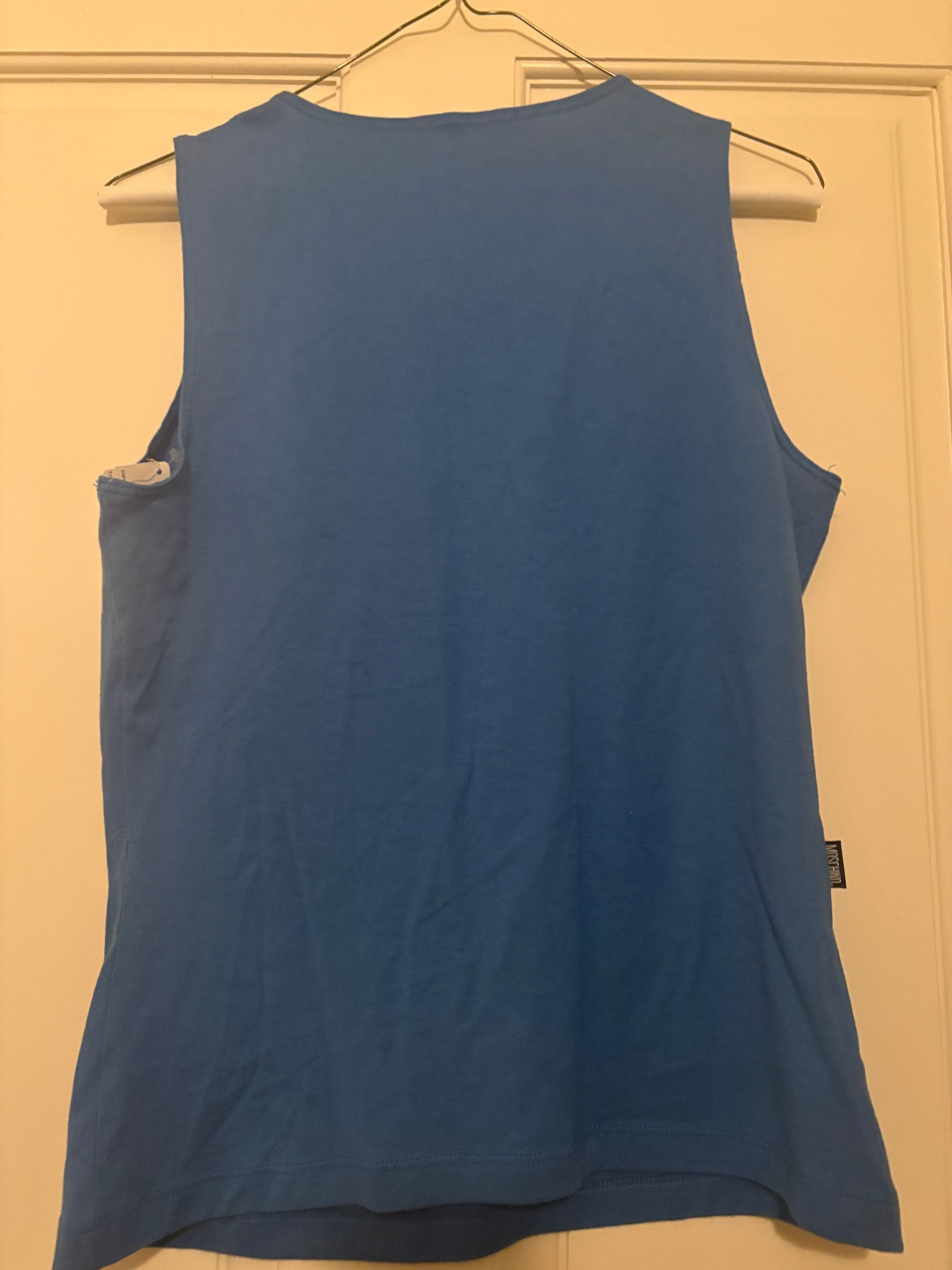 Moschino MOSCHINO LEATHER & SEQUIN SOCCER TANK TOP Size M / US 6-8 / IT 42-44 - 5 Thumbnail