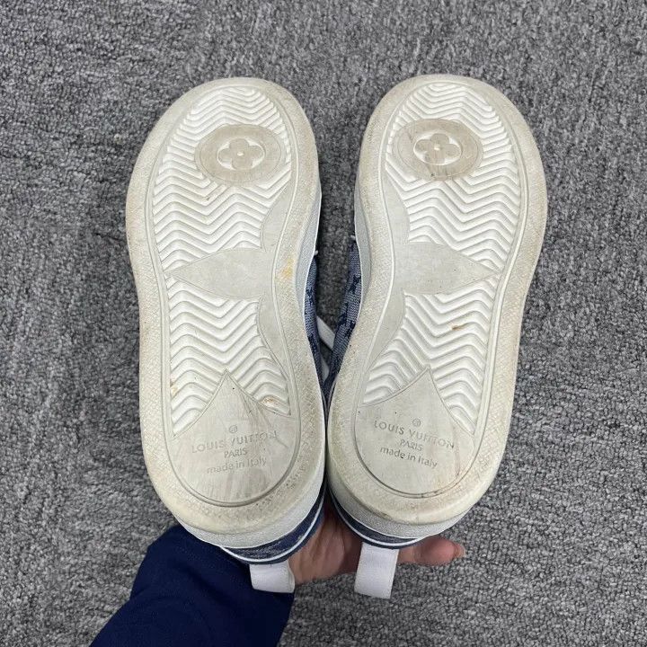 Louis Vuitton Louis Vuitton Denim Monogram Casual Sneakers -2508 Size US 5 / IT 35 - 3 Thumbnail