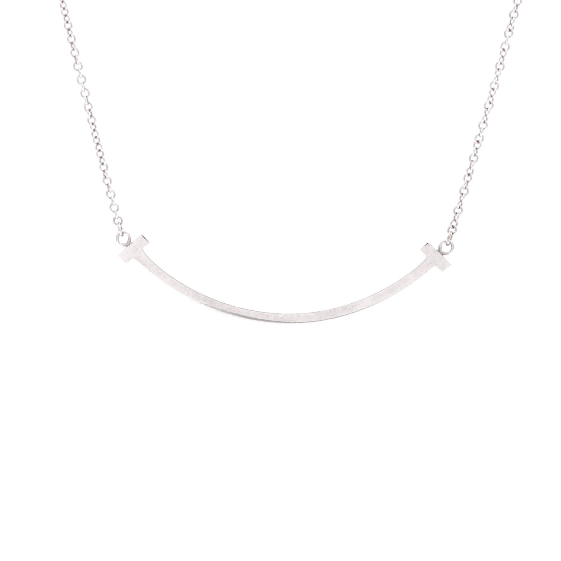 Tiffany & Co. T Smile Pendant Necklace Size ONE SIZE - 1 Thumbnail
