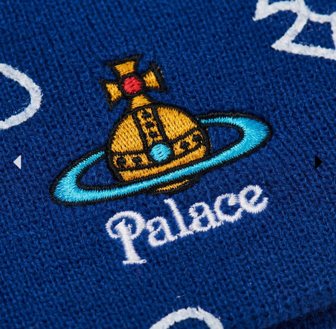 Palace × Vivienne Westwood Palace x Vivienne Westwood Jersey beanie Blue Size ONE SIZE - 8 Thumbnail