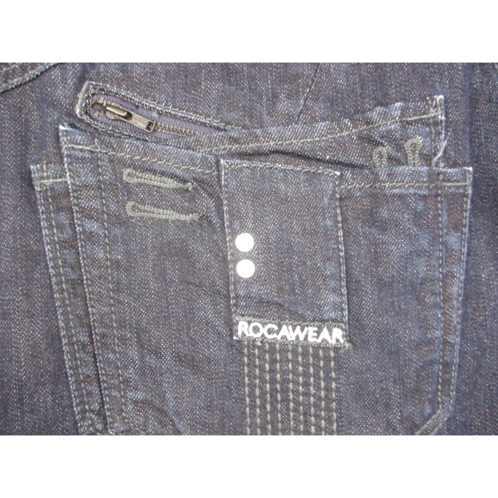 Rocawear Rocawear Jeans Mens 36x32 Dark Blue Denim Original Fit Hip Hop Pockets Urban Size US 36 / EU 52 - 6 Thumbnail