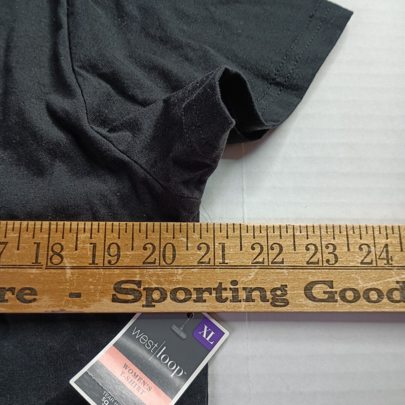 Other West Loop T-Shirt Womens XL XLarge Black V-Neck Short Sleeve Size XL / US 12-14 / IT 48-50 - 4 Thumbnail