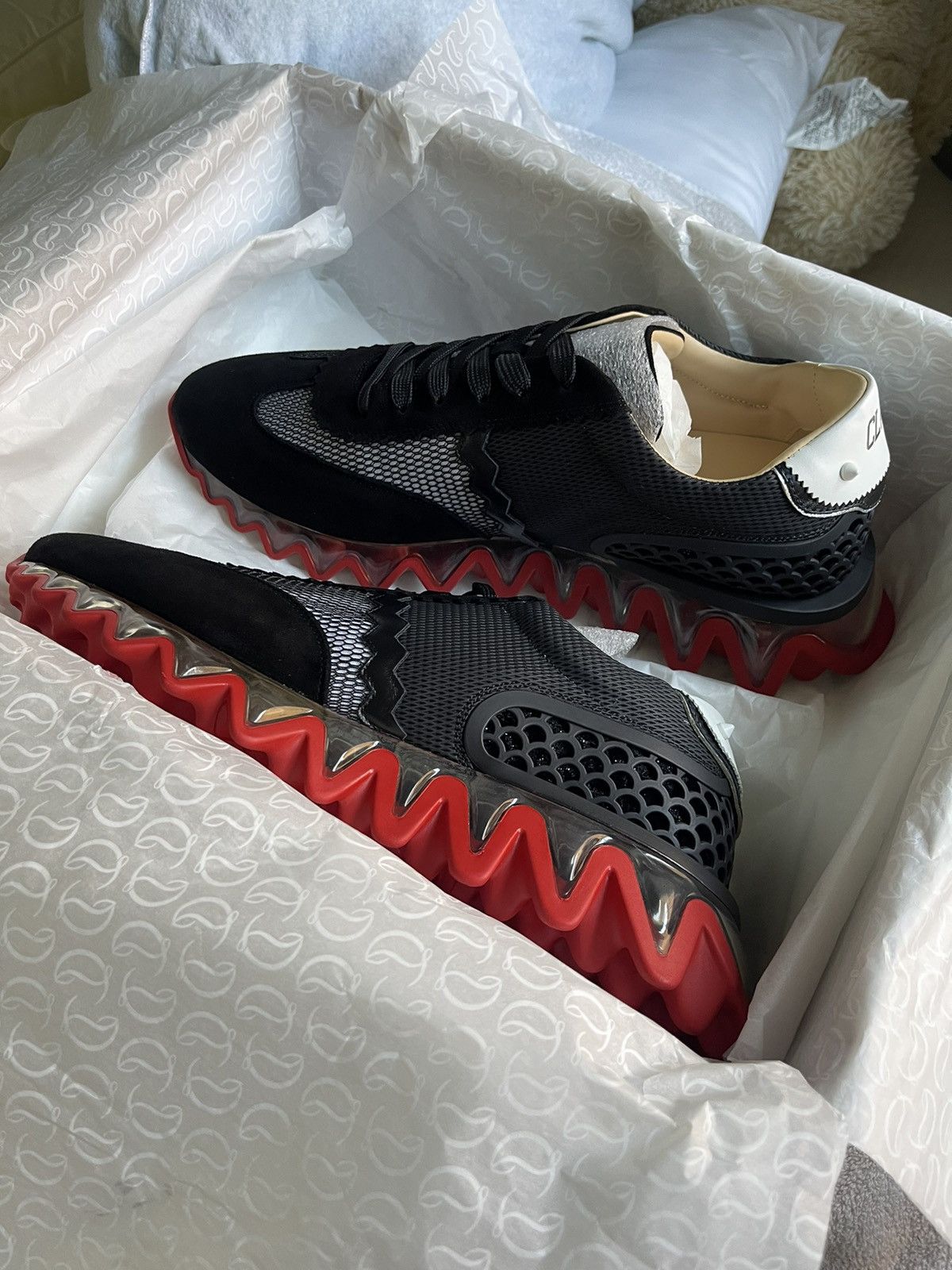 Christian Louboutin LOUBISHARK FLAT Size US 10.5 / EU 43-44 - 8 Thumbnail
