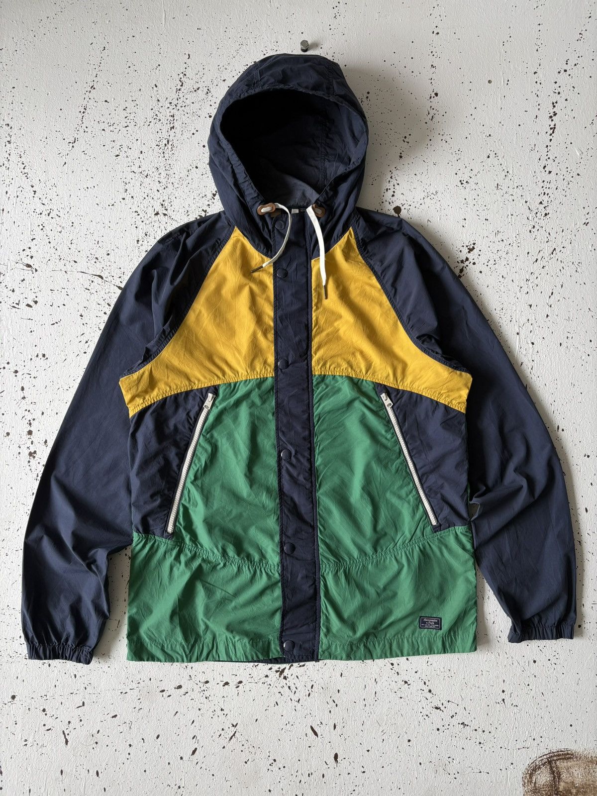 Abercrombie & Fitch Abercrombie & Fitch Jacket Blue Yellow Green Rain Wind Size US M / EU 48-50 / 2 - 1 Thumbnail