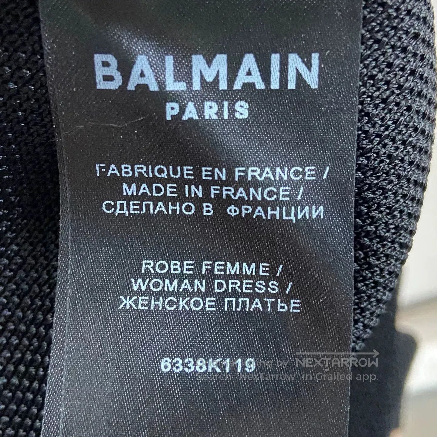Balmain black knitted dress with gold buttons. Size US S / EU 44-46 / 1 - 5 Thumbnail