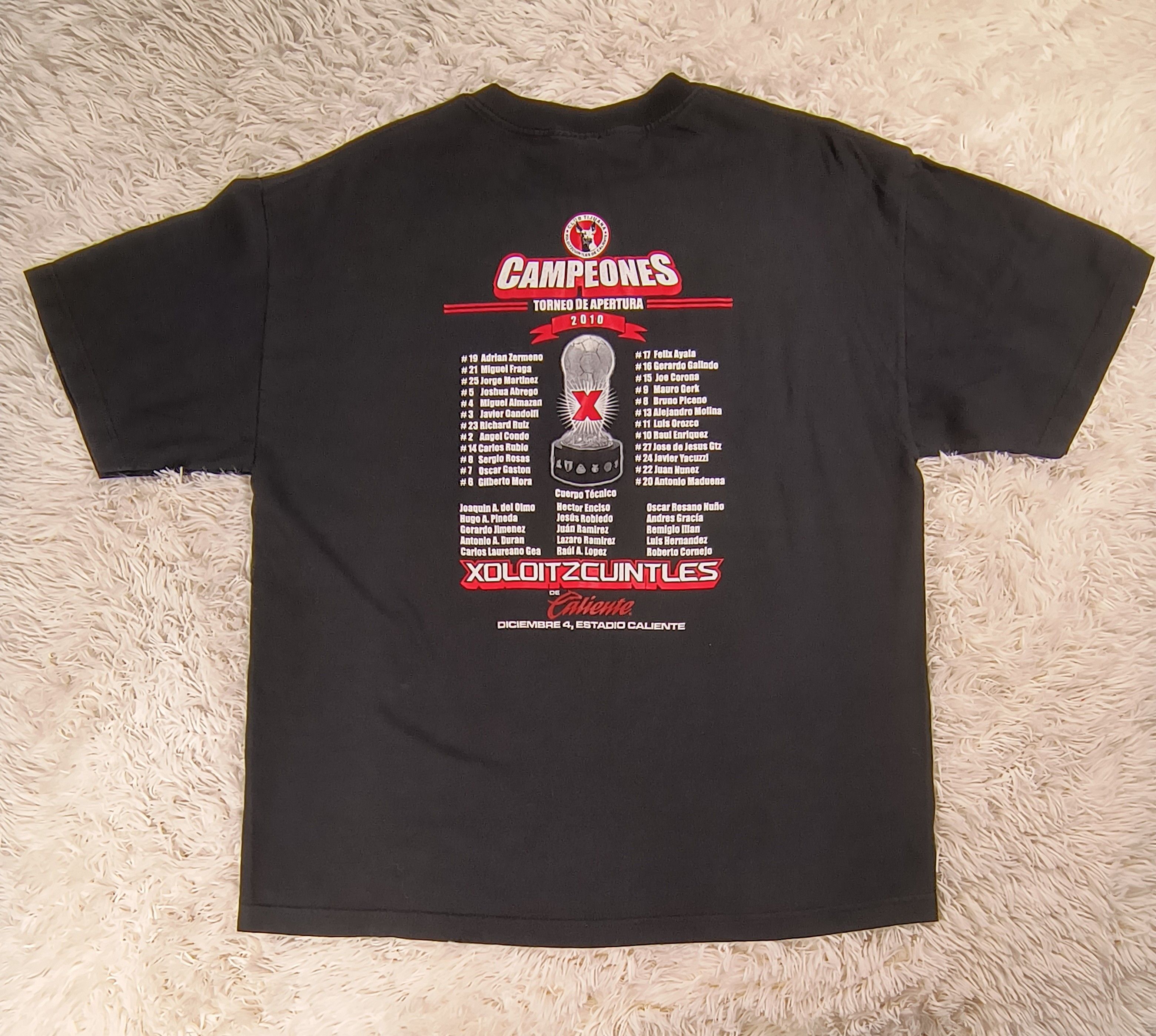 AAA Xoloitzcuintles de Tijuana campeones Liga MX apertura 2010 Size US XL / EU 56 / 4 - 7 Thumbnail