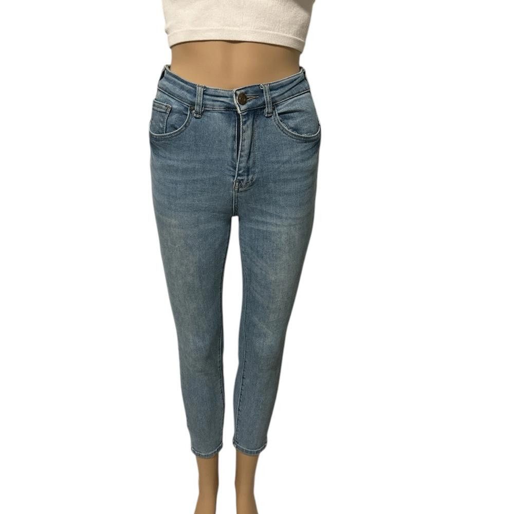 Designer Wax Jean Butt, I Love You Light Wash High Waisted Jeans Size 30" / US 8 / IT 44 - 1 Thumbnail