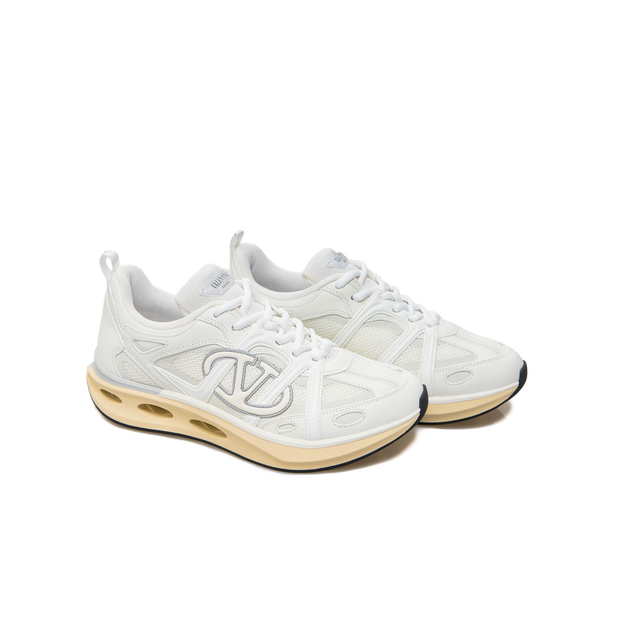 Valentino o1s22i1n1224 Vlogo Easyjog Low-Top Sneakers in White Size US 7 / EU 40 - 2 Thumbnail