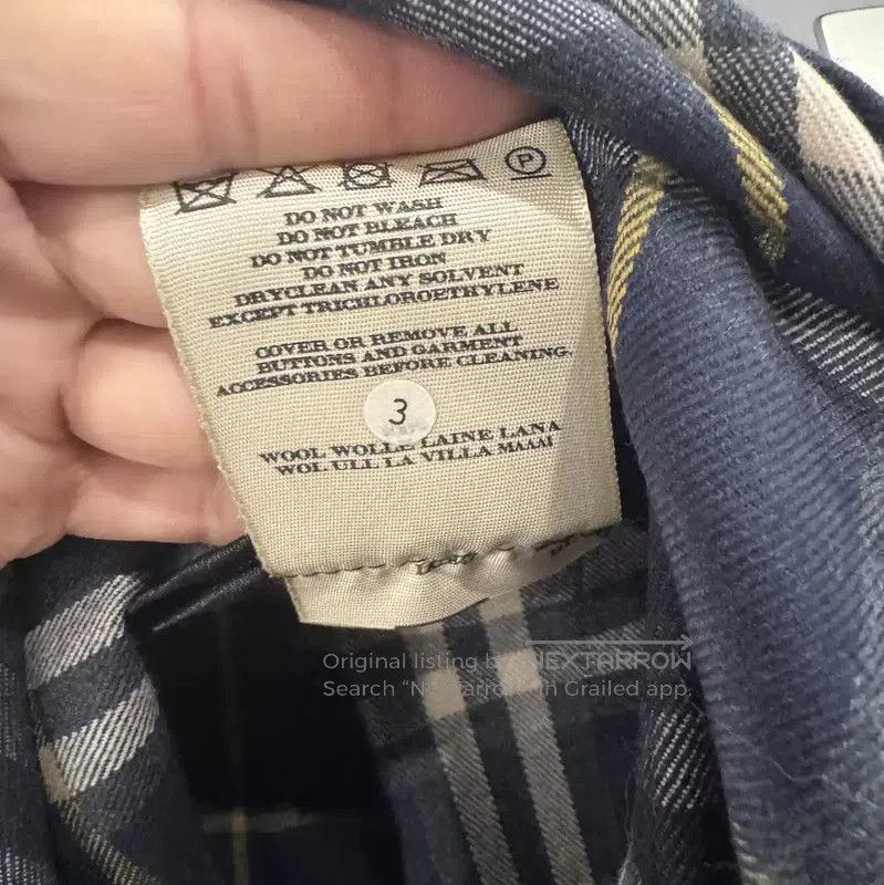 Burberry Burberry Blue Women's Cotton Midi Skirt. Size 23" - 9 Thumbnail