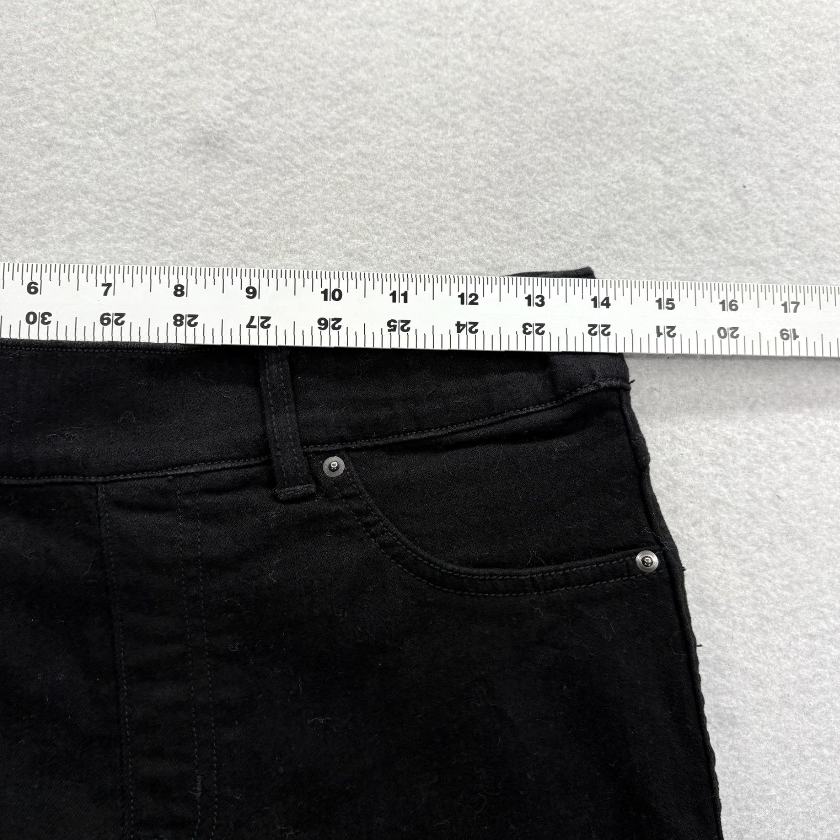 Spanx Spanx High-Rise Ankle Skinny Shaping Jeans Womens Small Black Tummy Control Pant Size 28" / US 6 / IT 42 - 6 Thumbnail