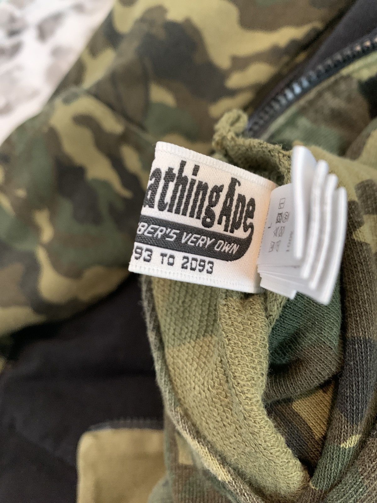 Bape x OVO Woodland Camo Shark Reversible Full Zip Hoodie