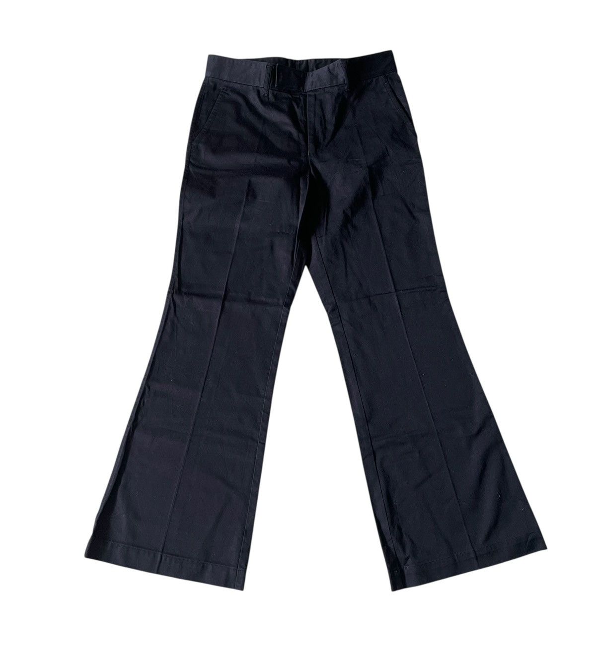 Comme des Garcons Tricot cdg AD2003 black flared cotton trousers Size US 29 - 1 Thumbnail