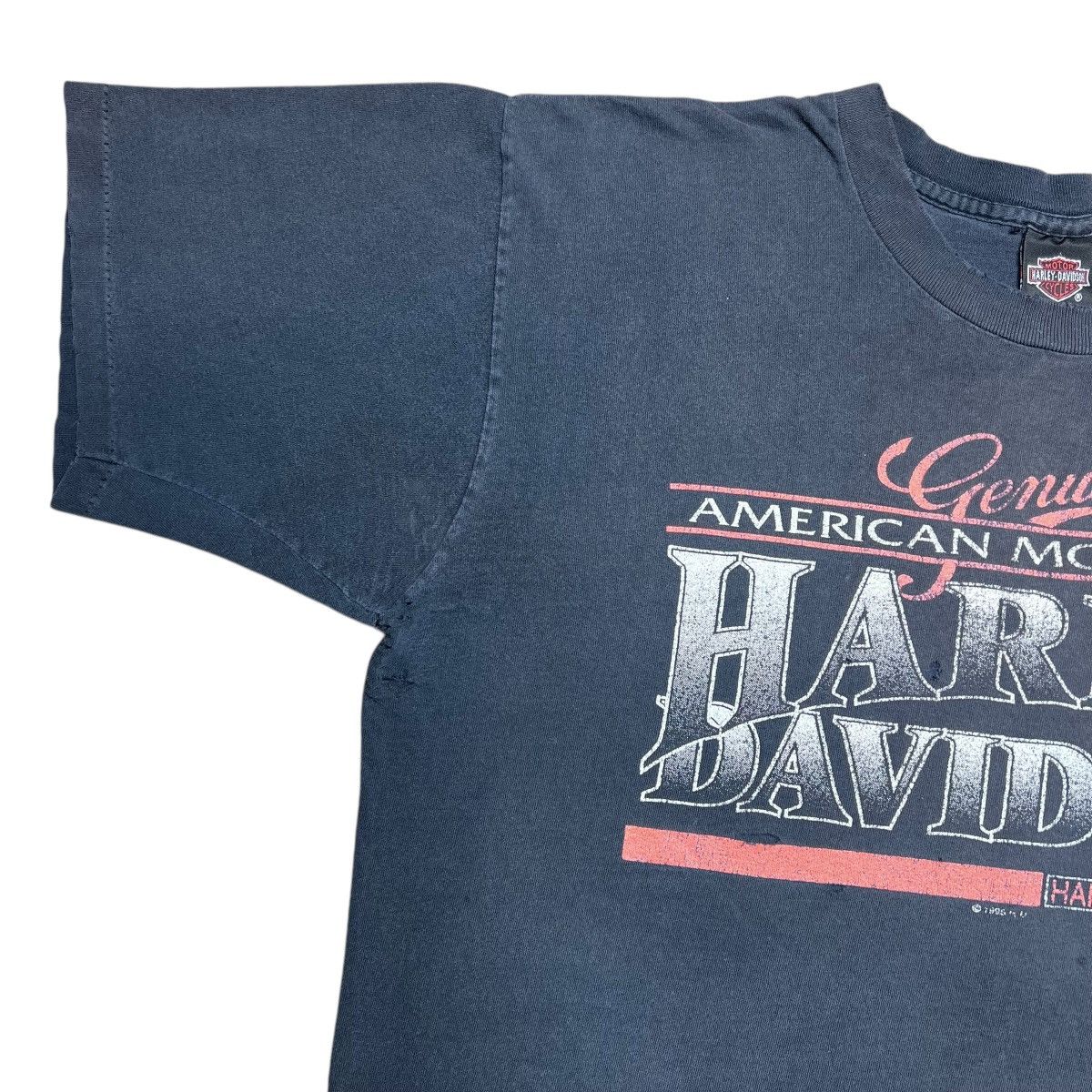 Harley Davidson × Vintage 1995 Harley Davidson Motorcycle Honolulu Hawaii Graphic Tee Size US XL / EU 56 / 4 - 6 Thumbnail