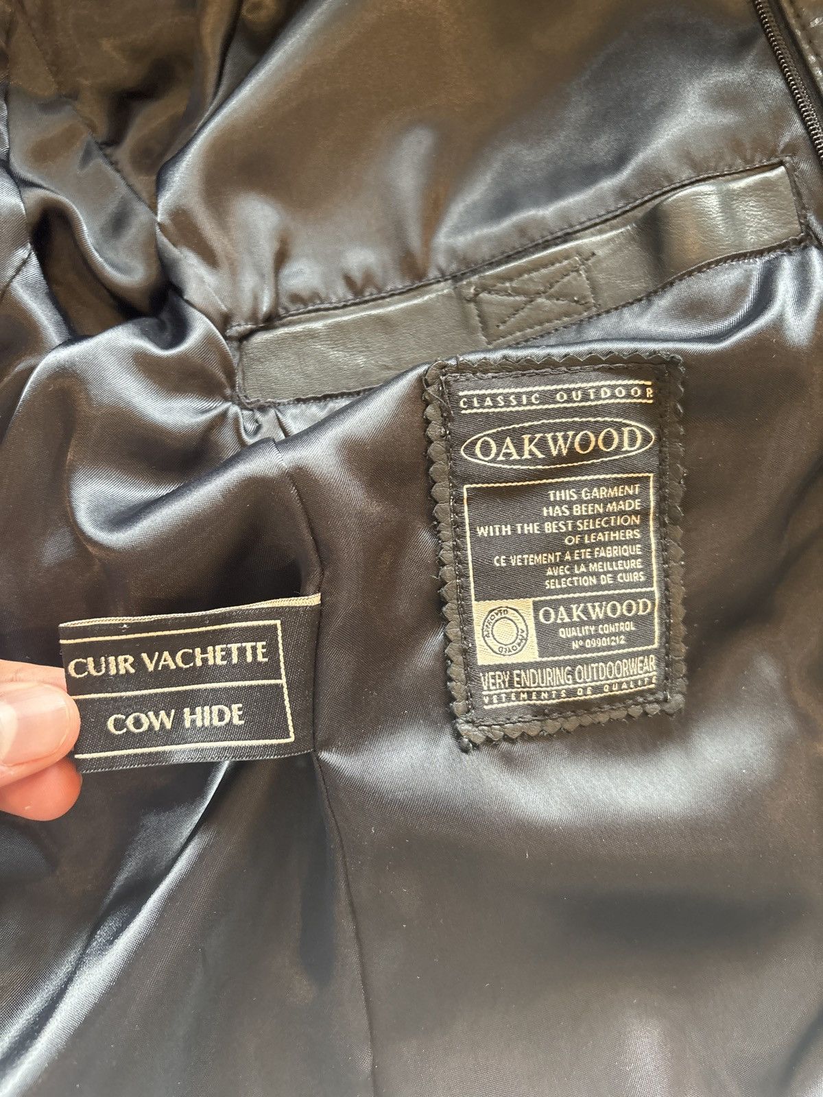 Other OakWood Classic Outdoor Black Leather Jacket Size US XXL / EU 58 / 5 - 4 Thumbnail
