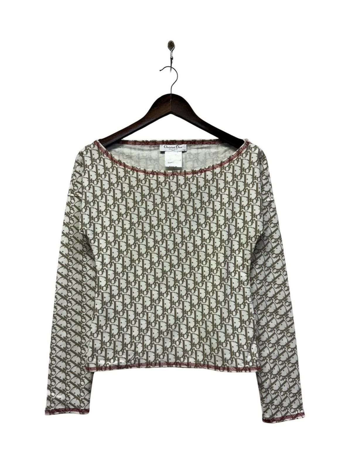 Dior CHRISTIAN DIOR Monogram Crop Top Size XS / US 0-2 / IT 36-38 - 1 Thumbnail