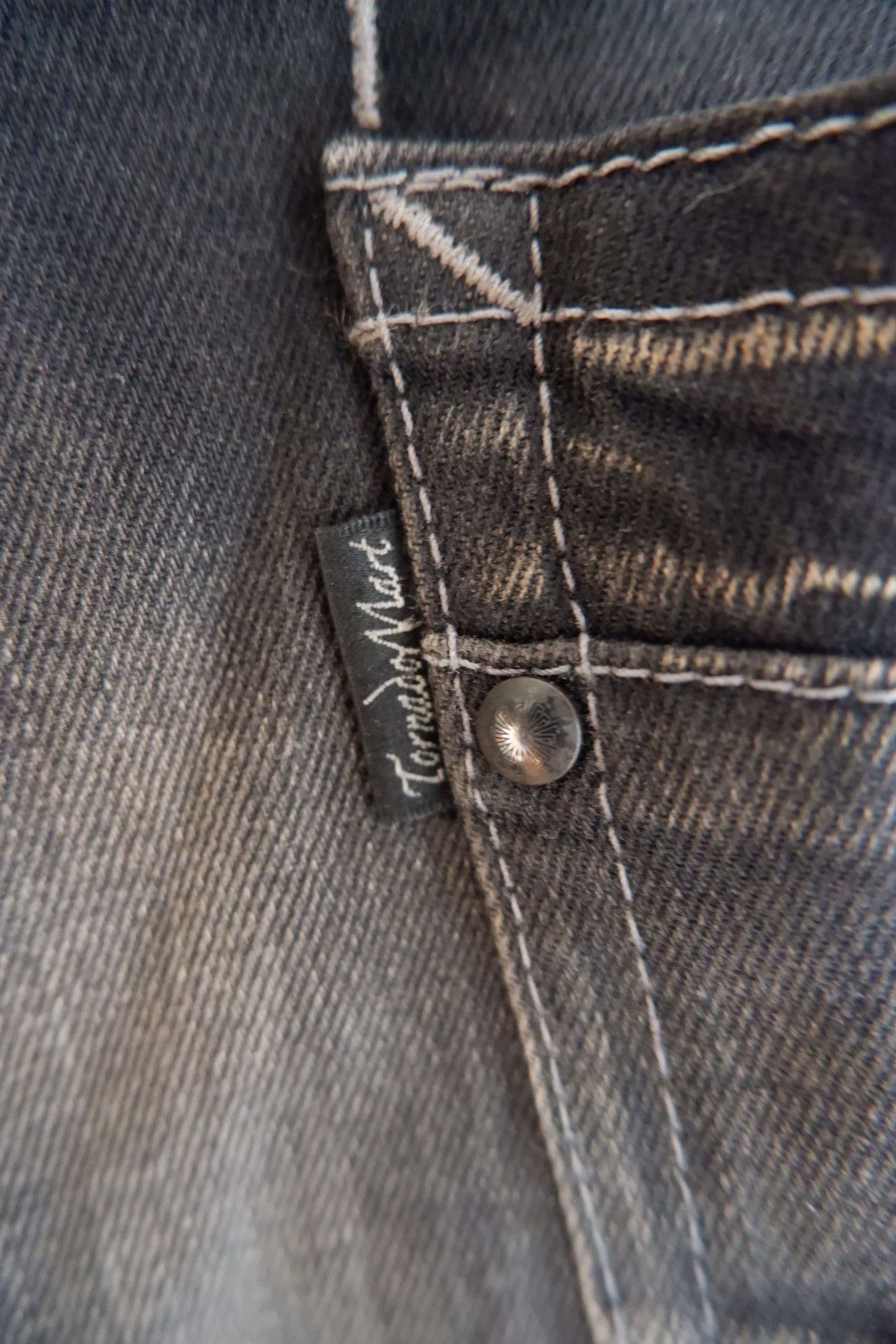 Tornado Mart Tornado Mart - Vkei Silver Clawed Marks Flared Jeans Size US 30 / EU 46 - 6 Thumbnail